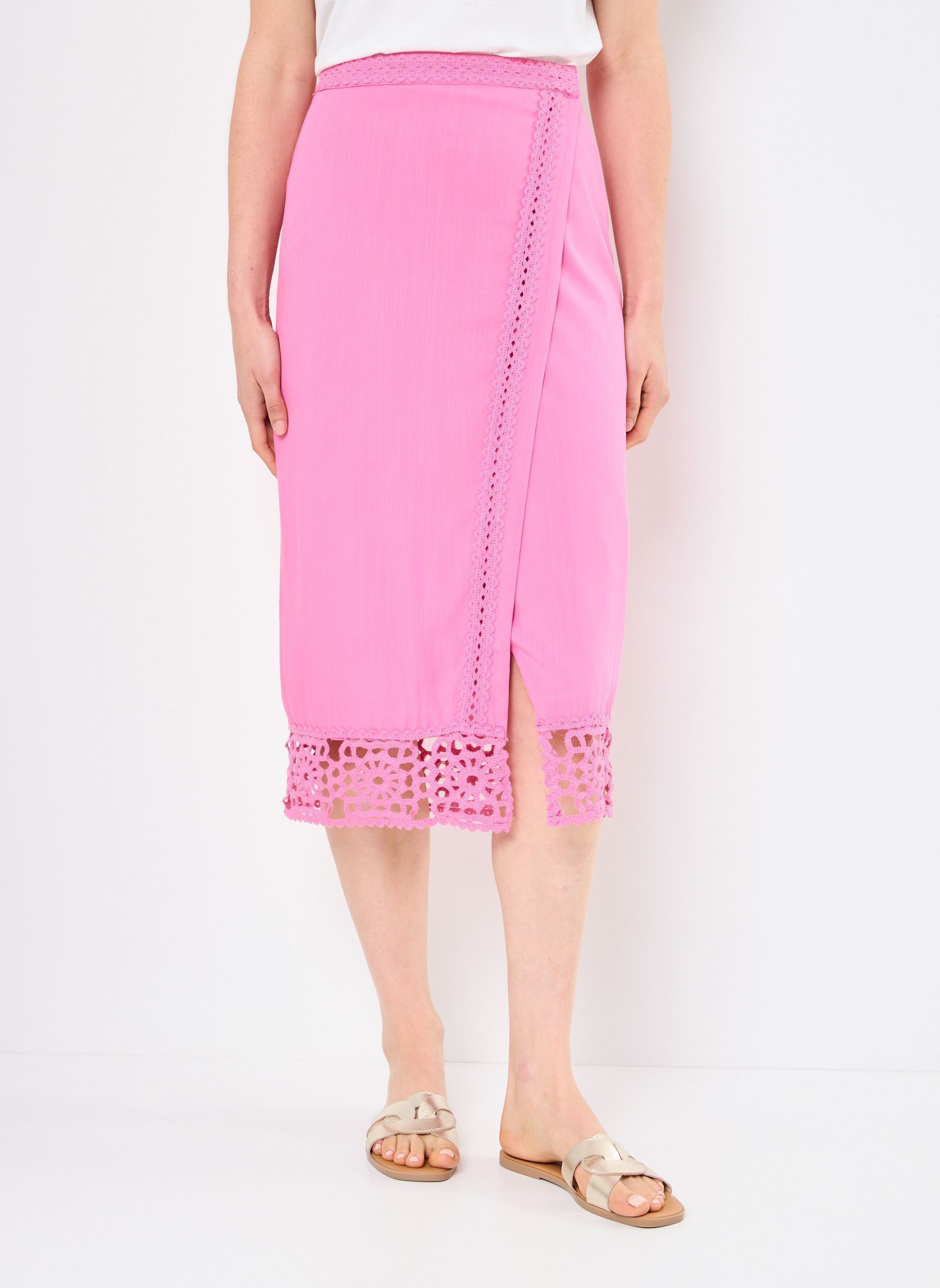 Halflange rokken JOLENE dames roze La Petite Etoile Halflange rokken JOLENE dames roze 40-ROSE