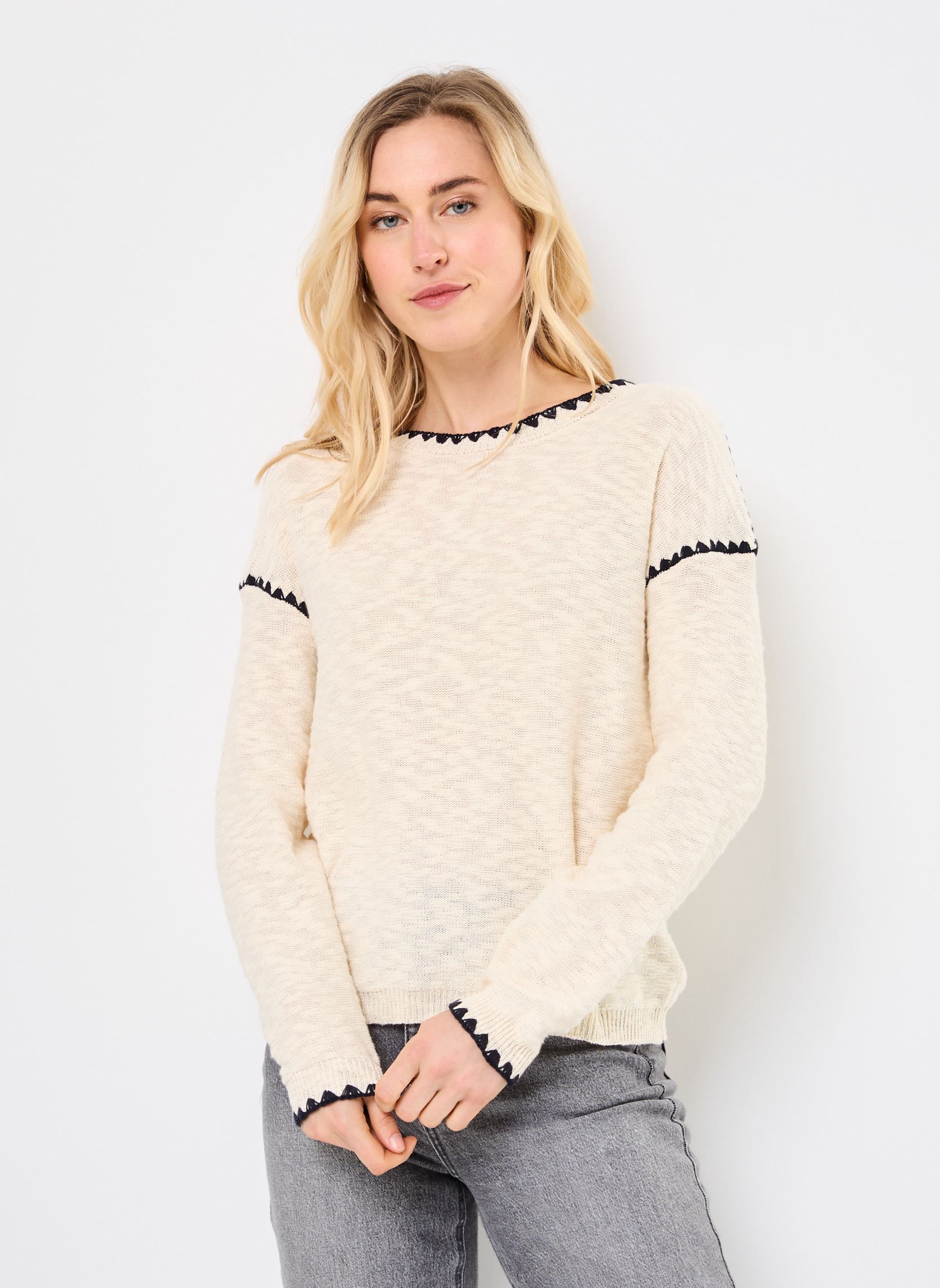 Pulls MANUELA femme beige La Petite Etoile Pulls MANUELA femme beige 13-BEIGE