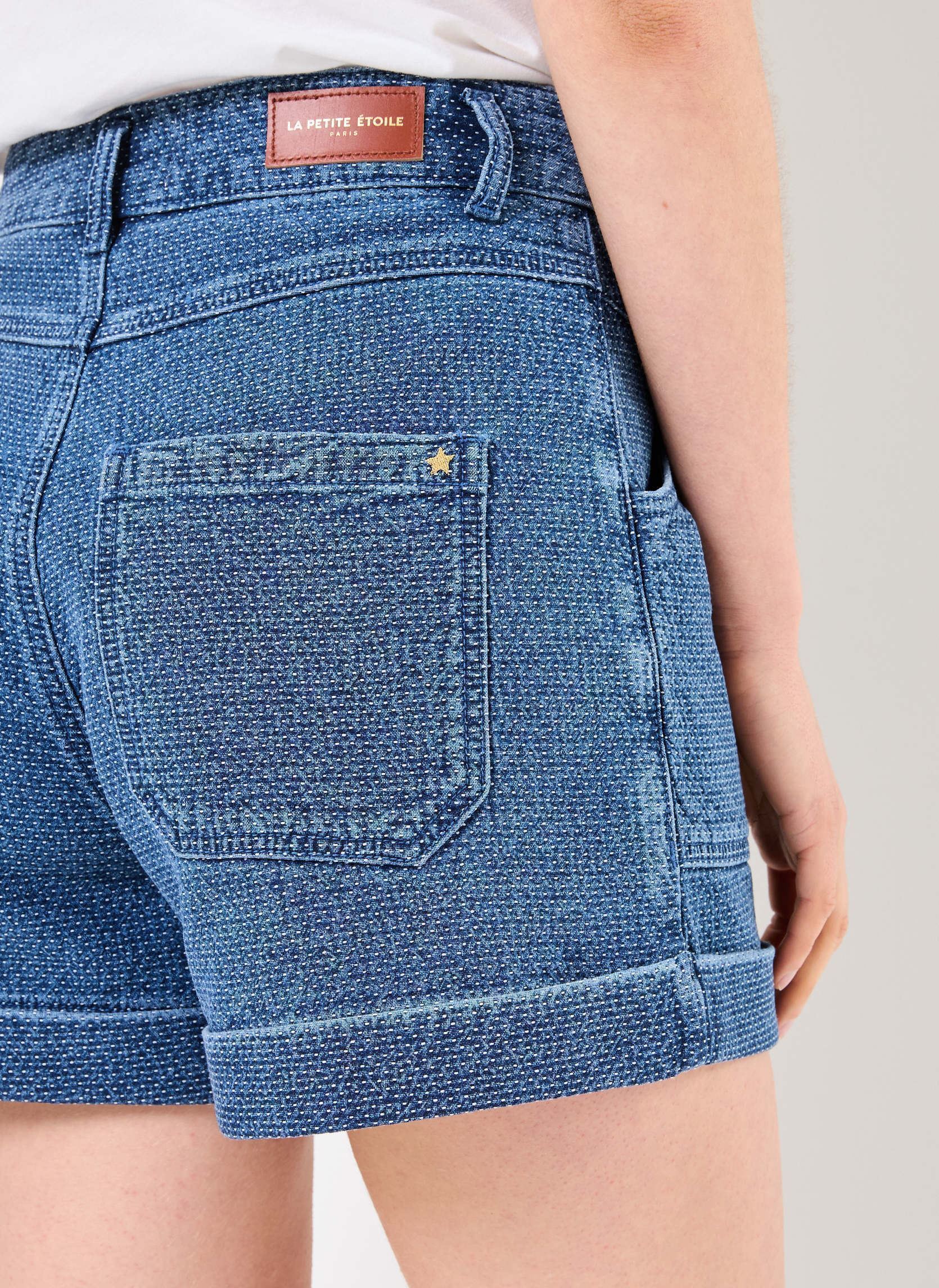 Shorts SARAH femme bleu La Petite Etoile Shorts SARAH femme bleu 20-BLEU DOT