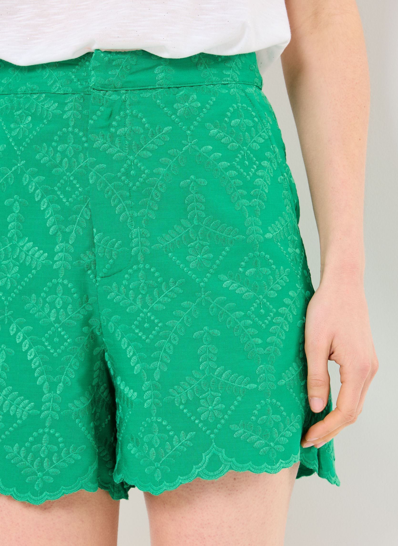 Shorts SONIA femme vert La Petite Etoile Shorts SONIA femme vert 30-VERT
