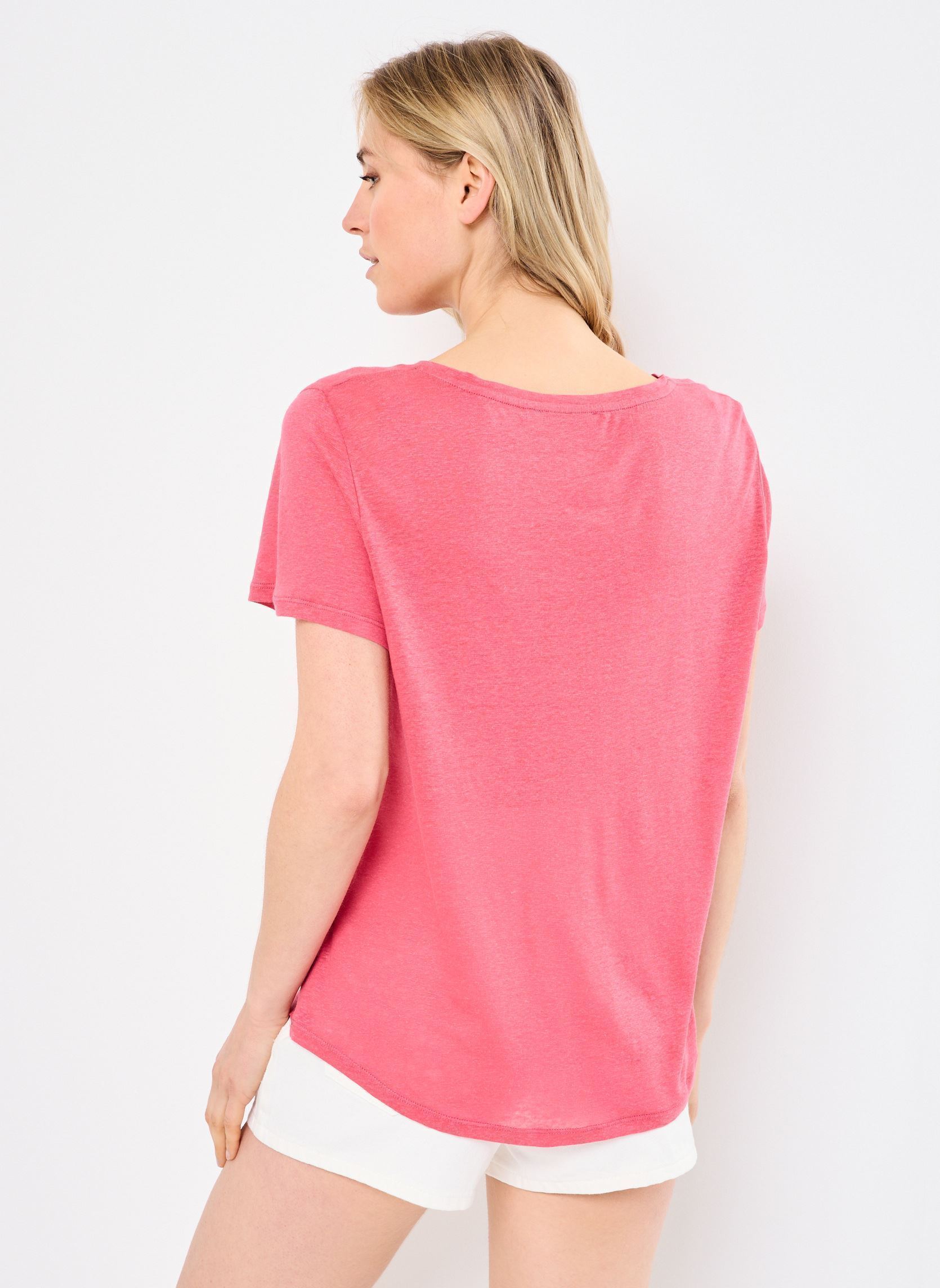 Tee-shirts manches courtes TIA femme rose La Petite Etoile Tee-shirts manches courtes TIA femme rose 40-ROSE
