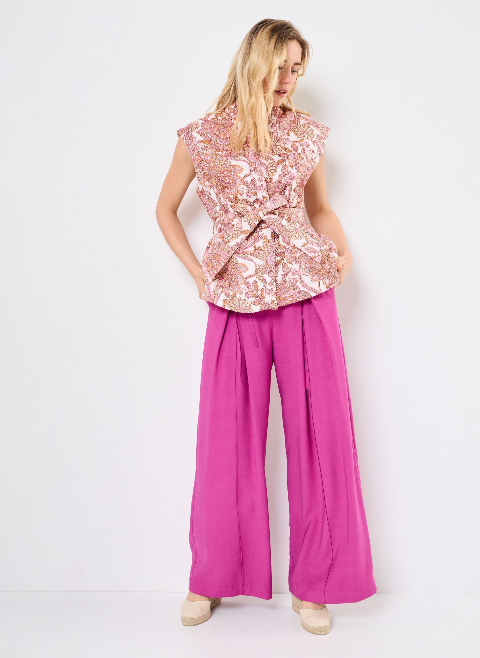 Vestes sans manches VALMA femme multicolore La Petite Etoile Vestes sans manches VALMA femme multicolore 41-BOUQUET