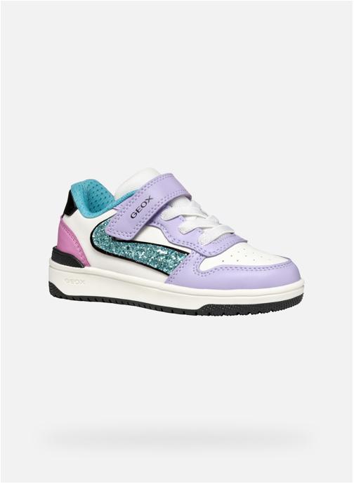 Geox Baskets basses WASHIBA GIRL fille violet