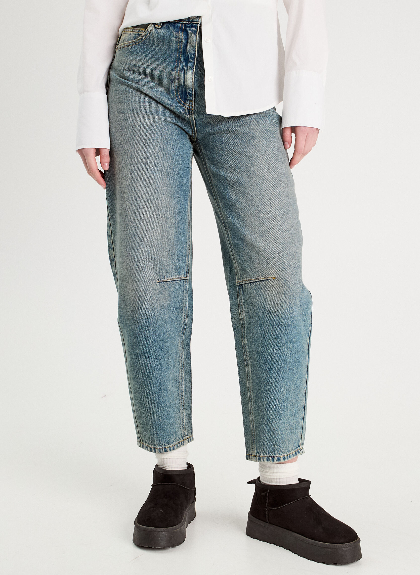 Jeans droit DELNO-BALLON femme bleu Cache Cache Jeans droit DELNO-BALLON femme bleu Bleu