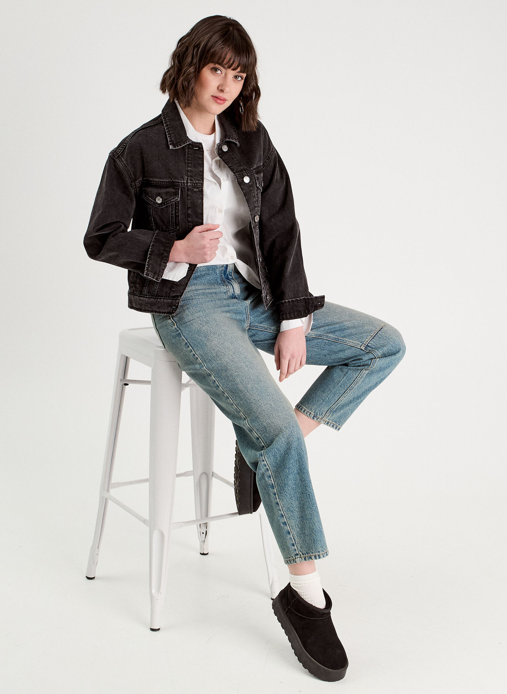 Jeans droit DELNO-BALLON femme bleu Cache Cache Jeans droit DELNO-BALLON femme bleu Bleu