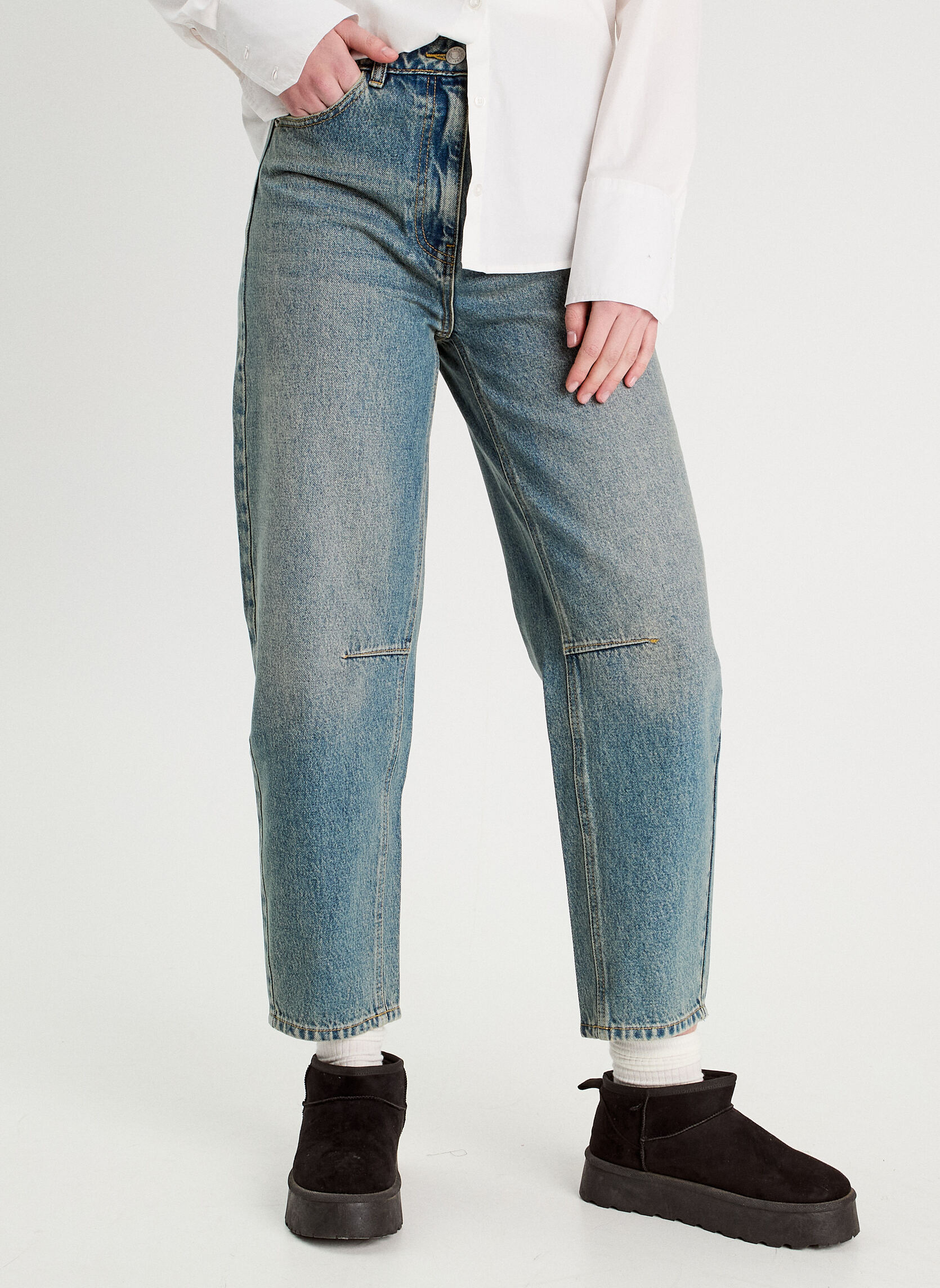 Jeans droit DELNO-BALLON femme bleu Cache Cache Jeans droit DELNO-BALLON femme bleu Bleu