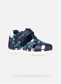 Sandales SANDAL ZAPITO BABY BOY garçon blanc Geox Sandales SANDAL ZAPITO BABY BOY garçon blanc Blanc & bleu