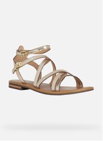 Sandales SOZY S WOMAN femme or et bronze