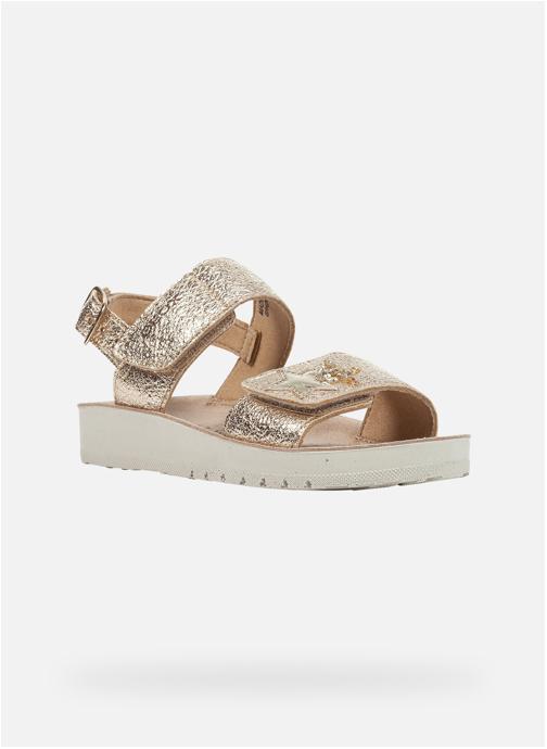 Geox Sandales SANDAL COSTAREI GIRL fille or et bronze