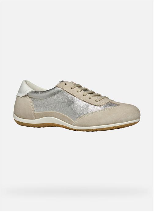 Geox Baskets basses D VEGA femme or et bronze