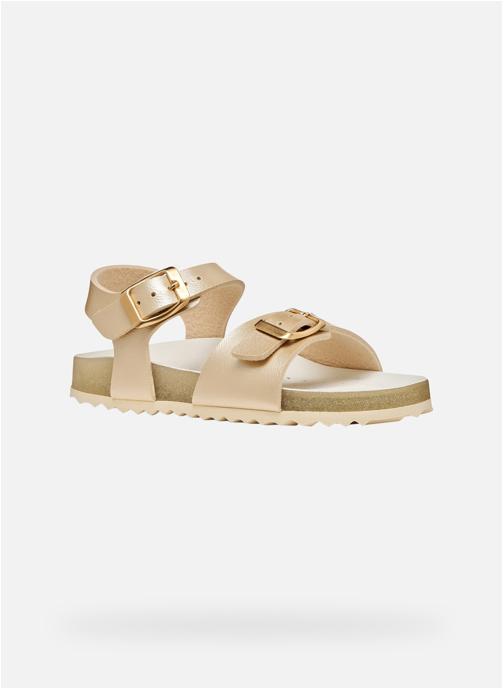 Geox Sandales ADRIEL GIRL fille or et bronze