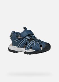 Sandales J BOREALIS BOY garçon noir