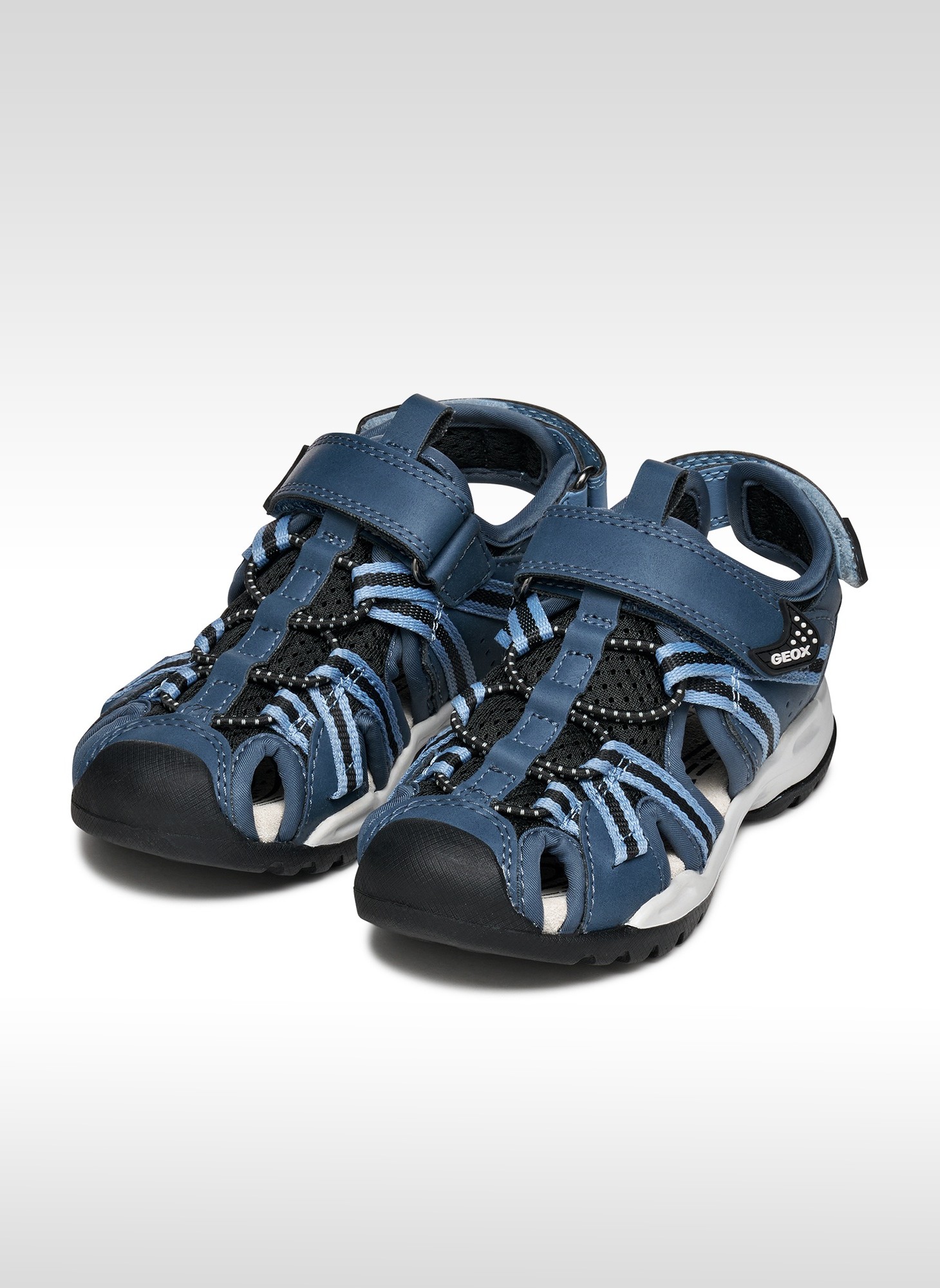Sandales J BOREALIS BOY garçon noir Geox Sandales J BOREALIS BOY garçon noir Noir denim