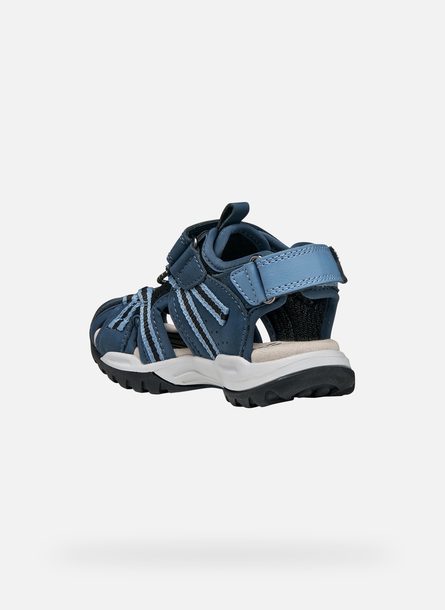 Sandales J BOREALIS BOY garçon noir Geox Sandales J BOREALIS BOY garçon noir Noir denim