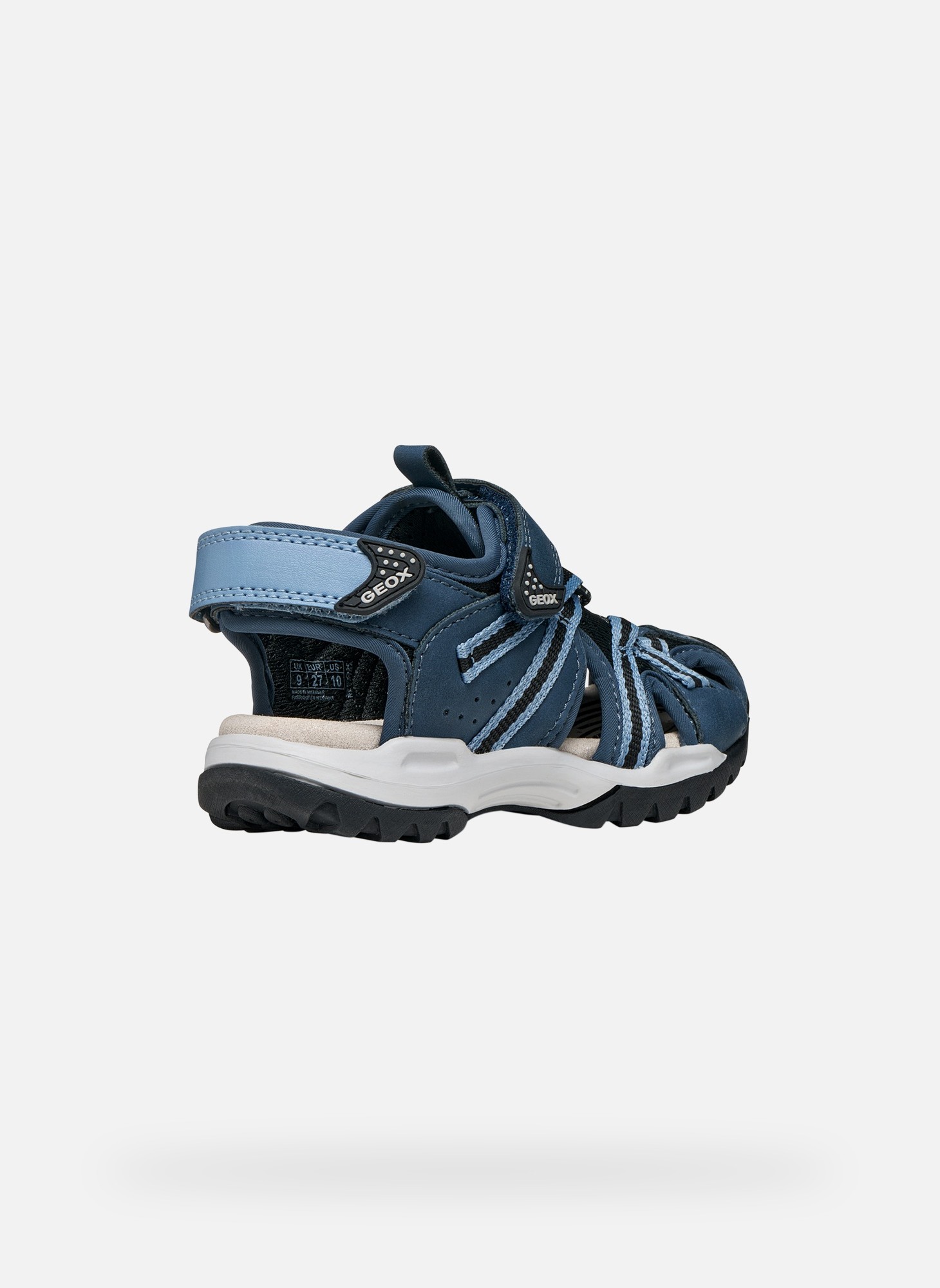 Sandales J BOREALIS BOY garçon noir Geox Sandales J BOREALIS BOY garçon noir Noir denim