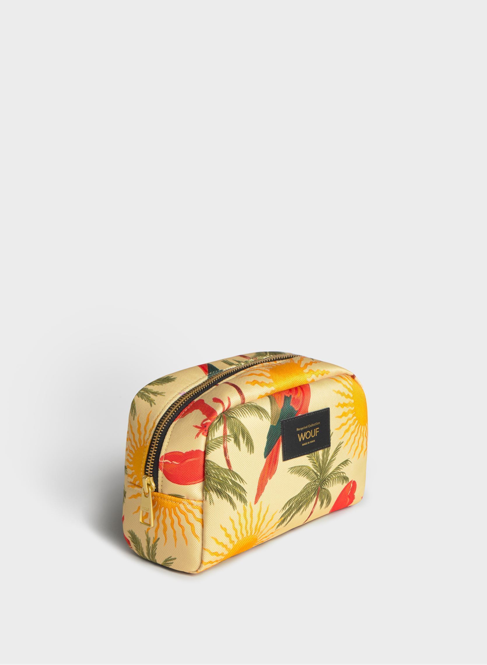 Clutches Trousse de toilette - Rio dames geel WOUF Clutches Trousse de toilette - Rio dames geel YELLOW AND ANIMAL PRINT
