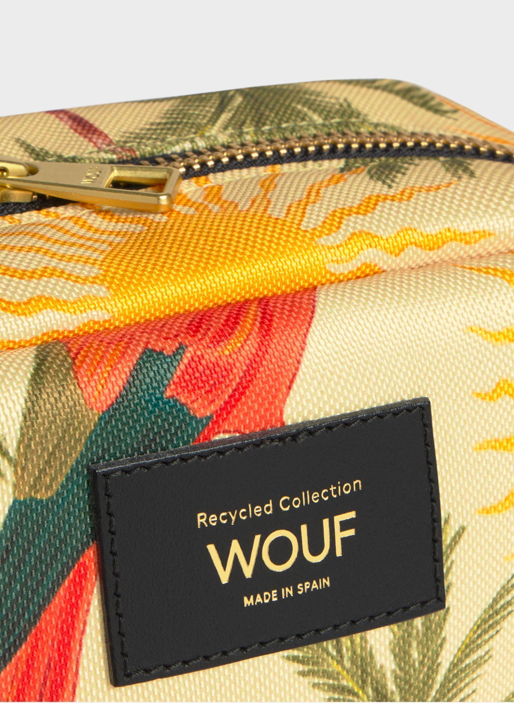 Clutches Trousse de toilette - Rio dames geel WOUF Clutches Trousse de toilette - Rio dames geel YELLOW AND ANIMAL PRINT