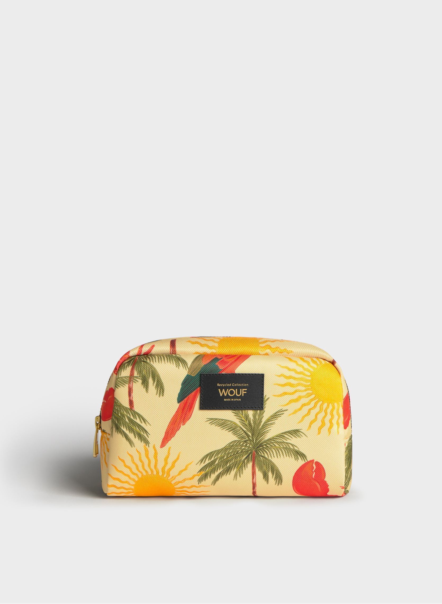 Clutches Trousse de toilette - Rio dames geel WOUF Clutches Trousse de toilette - Rio dames geel YELLOW AND ANIMAL PRINT