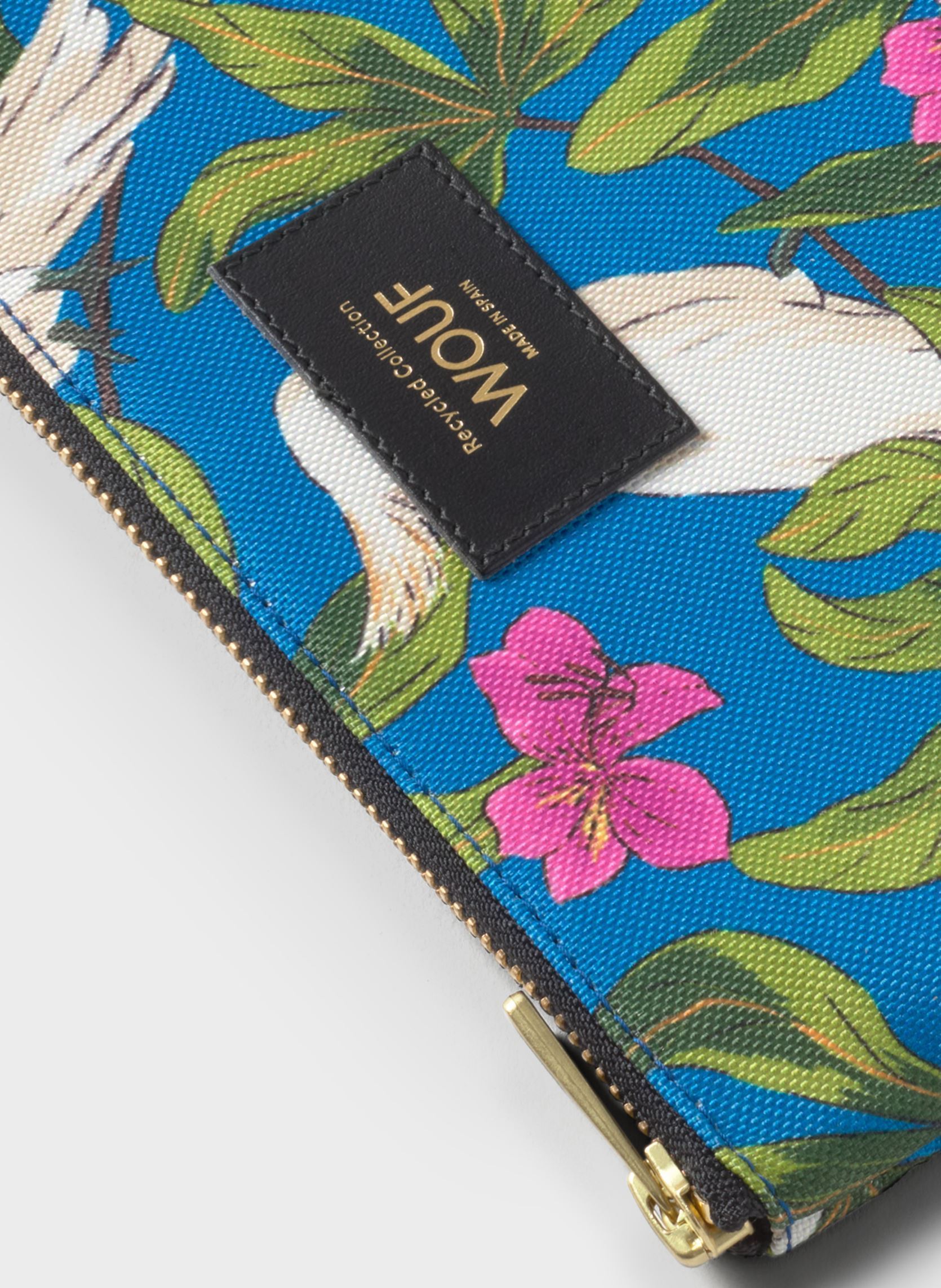 Clutches Pochette - Gaia dames blauw WOUF Clutches Pochette - Gaia dames blauw BLUE AND ANIMAL PRINT