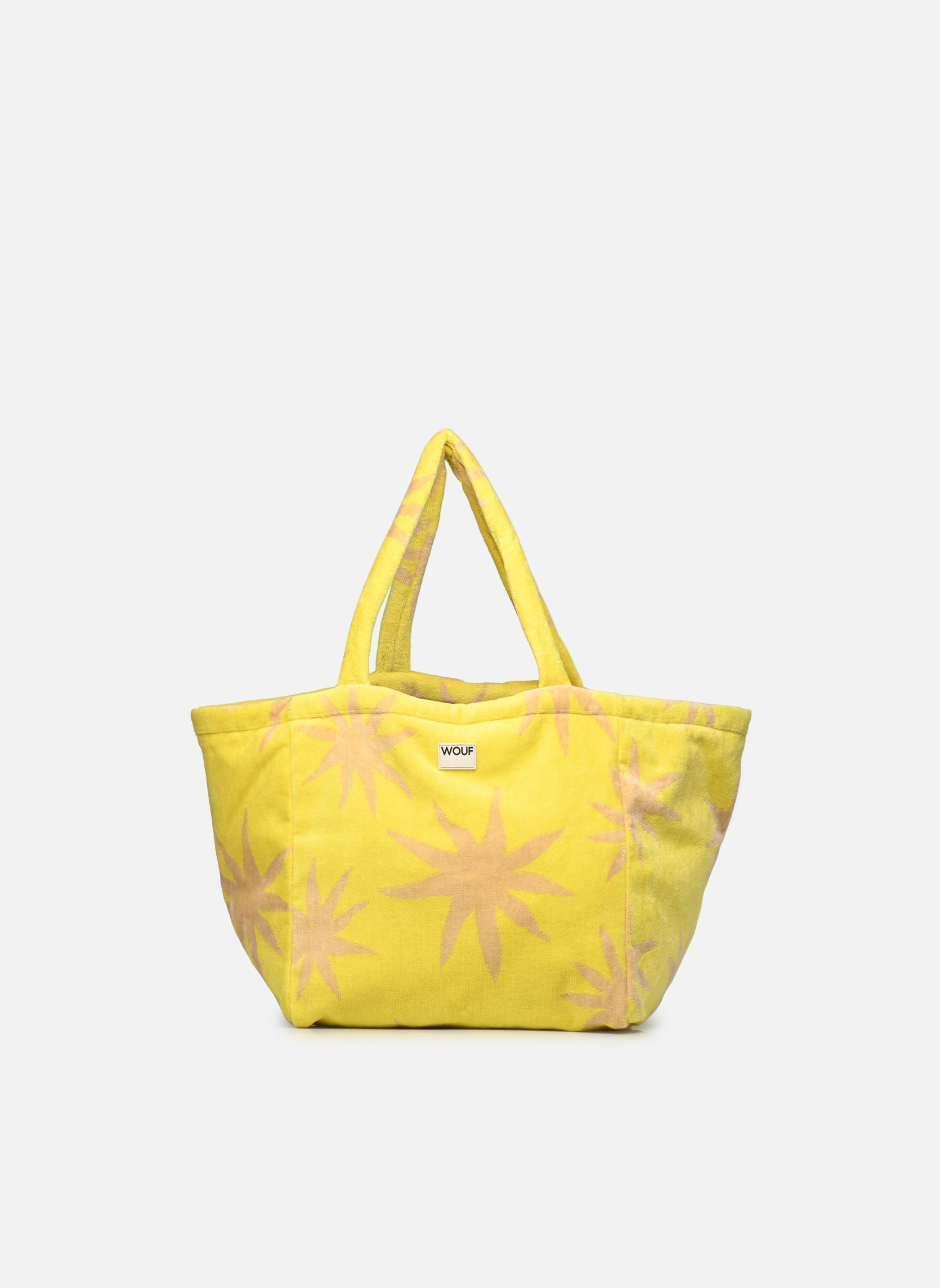 Cabas Grand tote bag - Fuerteventura femme jaune WOUF Cabas Grand tote bag - Fuerteventura femme jaune YELLOW AND GREY