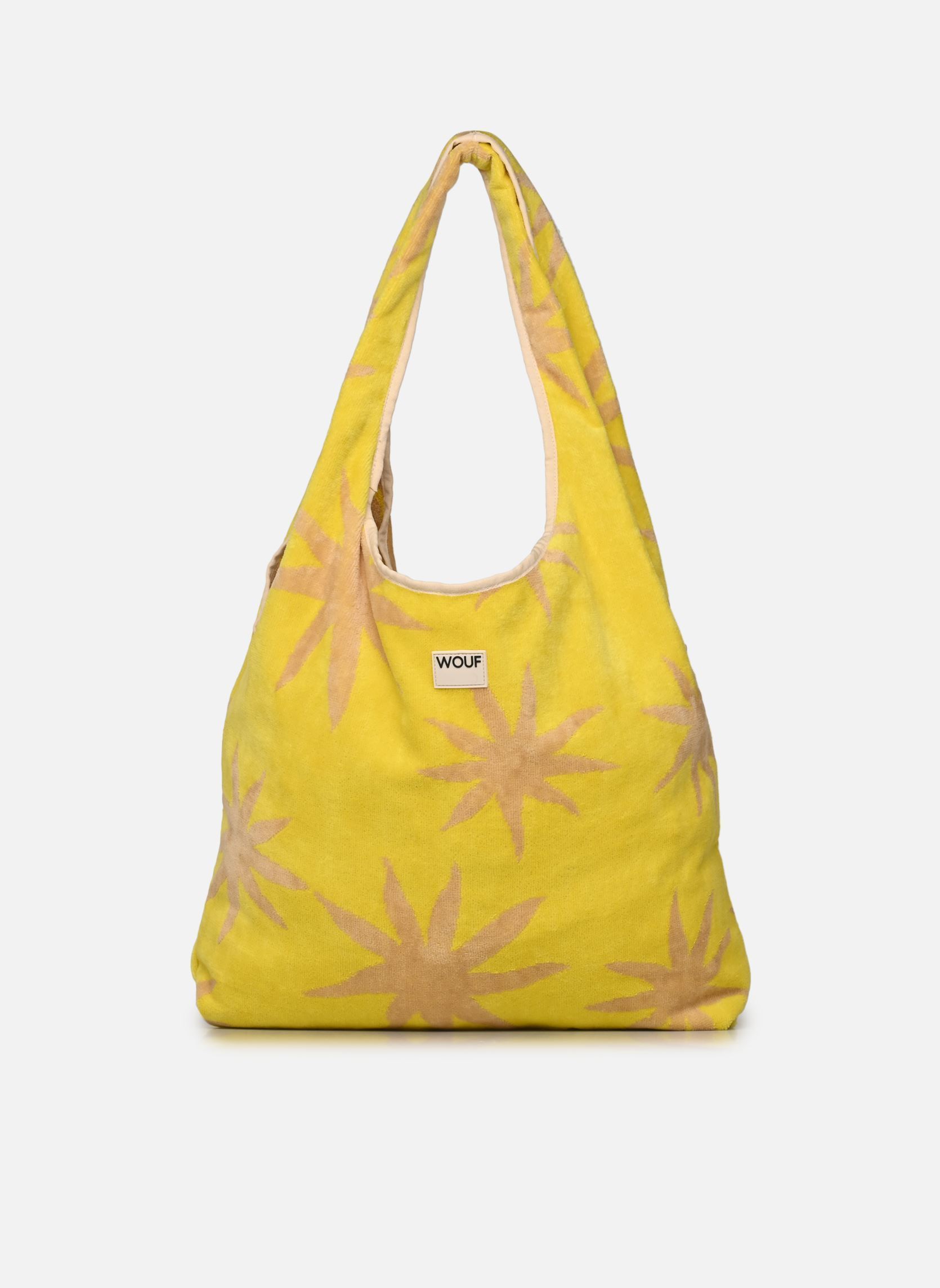 Bolsas de compra Tote bag - Fuerteventura mujer amarillo WOUF Bolsas de compra Tote bag - Fuerteventura mujer amarillo YELLOW AND GREY