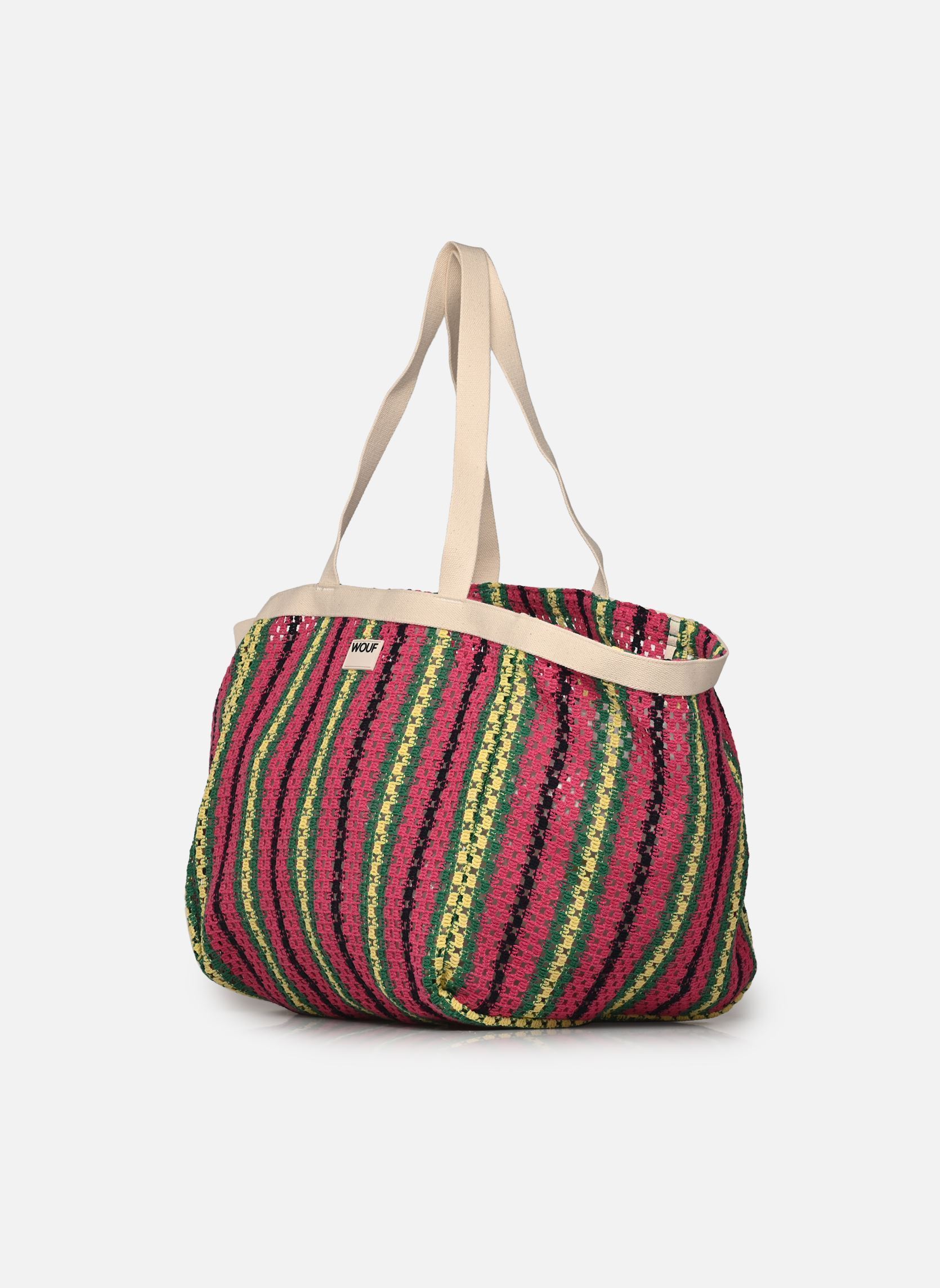 Shopper Grand tote bag - Tramontane damen mehrfarbig WOUF Shopper Grand tote bag - Tramontane damen mehrfarbig PINK, GREEN, BLUE AND YELLOW