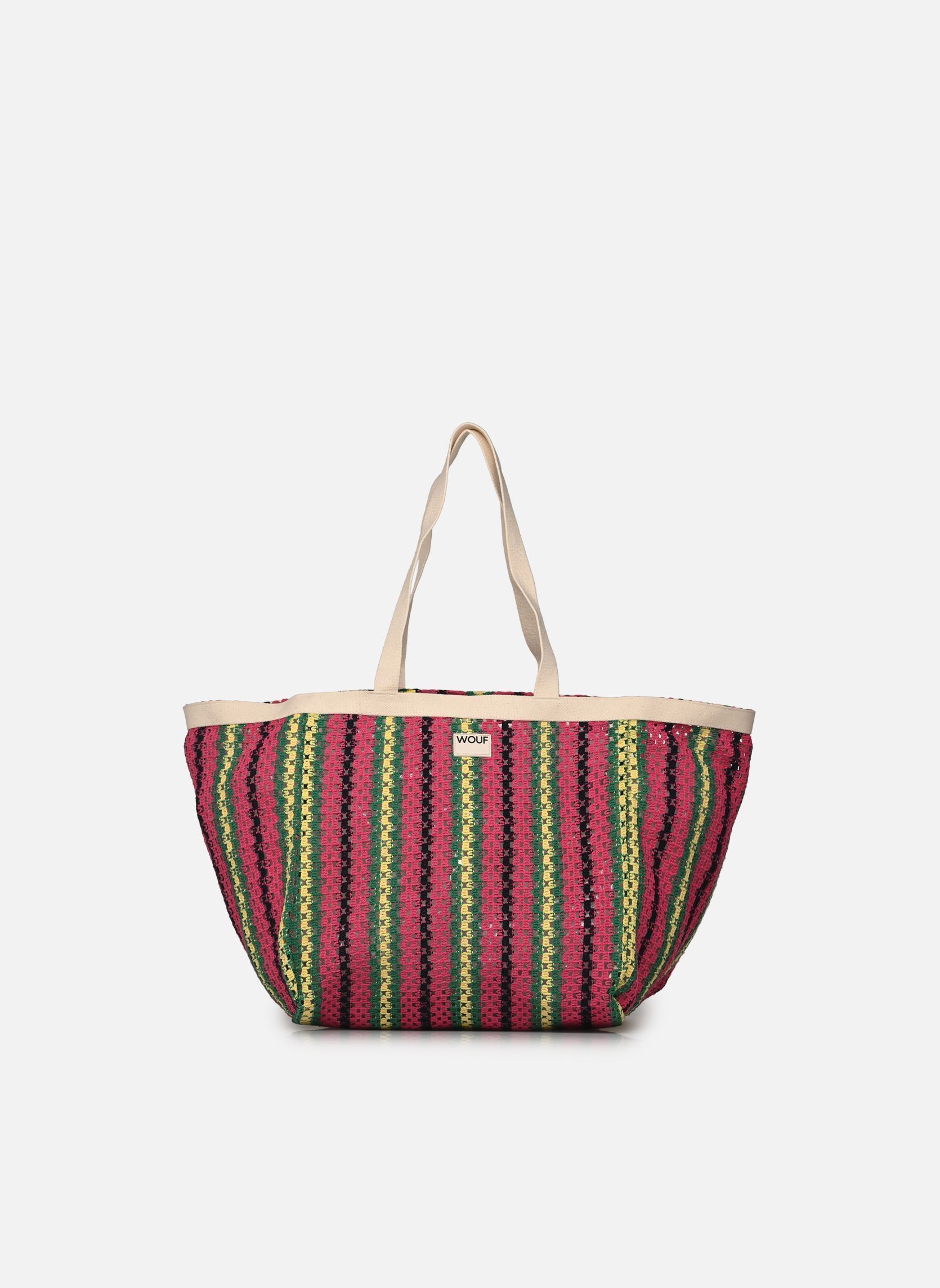 Shopper Grand tote bag - Tramontane damen mehrfarbig WOUF Shopper Grand tote bag - Tramontane damen mehrfarbig PINK, GREEN, BLUE AND YELLOW