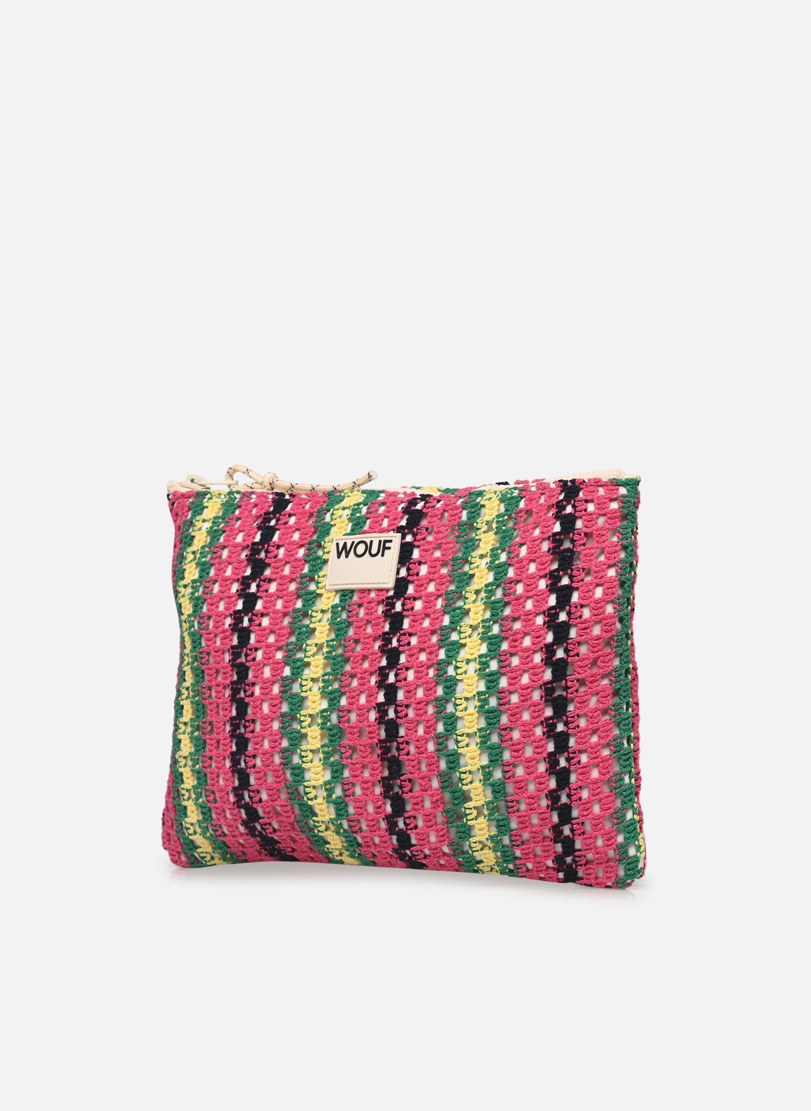 Clutches Pochette - Tramontane dames meerkleurig WOUF Clutches Pochette - Tramontane dames meerkleurig PINK, GREEN, BLUE AND YELLOW