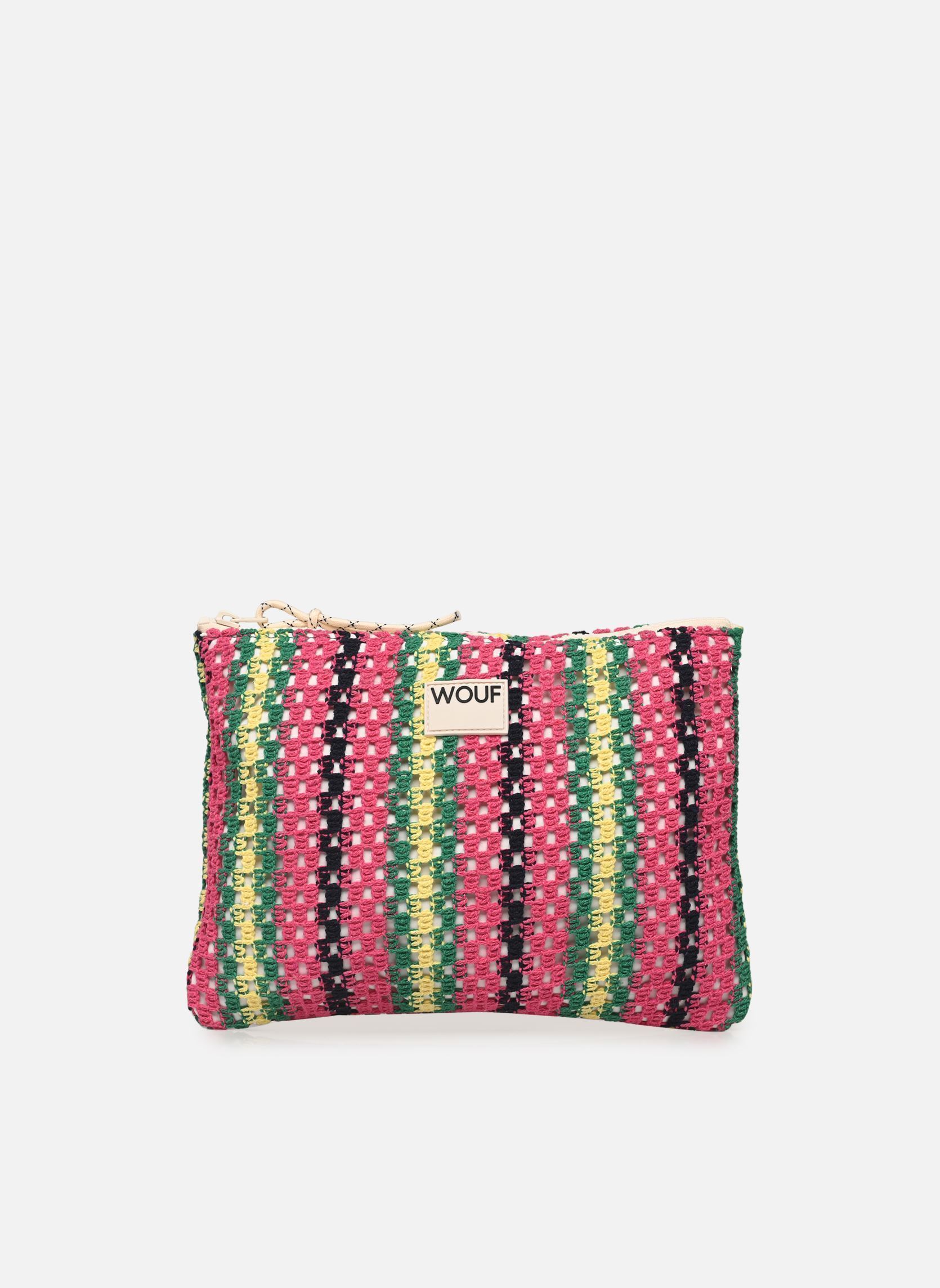 Clutches Pochette - Tramontane dames meerkleurig WOUF Clutches Pochette - Tramontane dames meerkleurig PINK, GREEN, BLUE AND YELLOW
