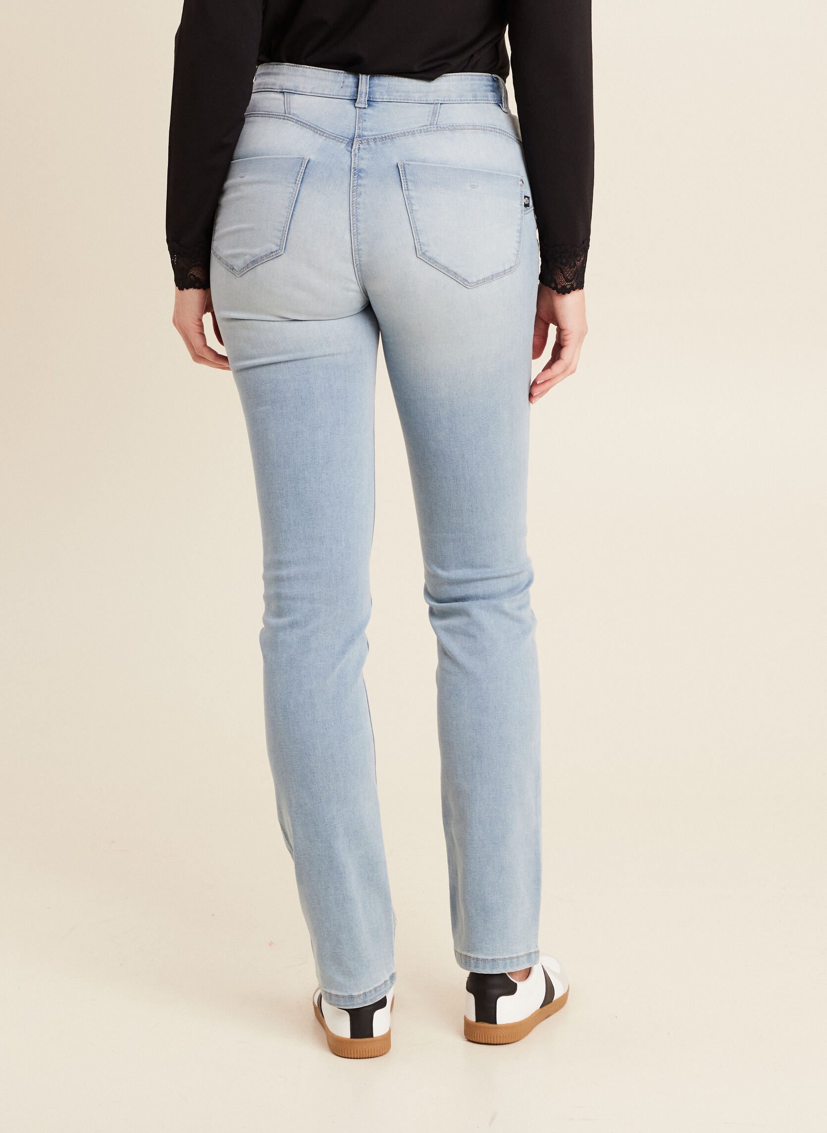 Jeans droit PETOPILON femme bleu Bréal Jeans droit PETOPILON femme bleu Bleu clair