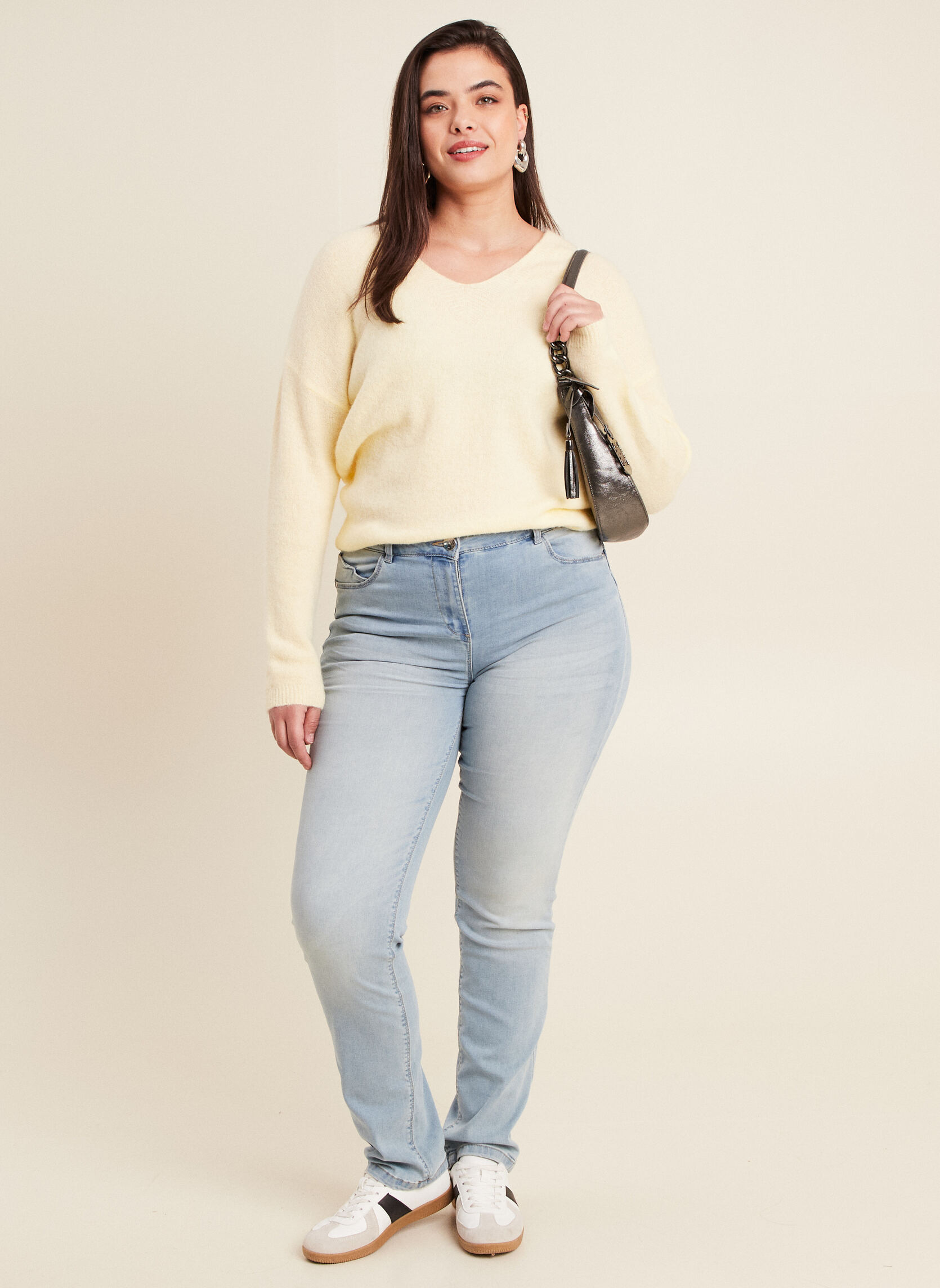 Jeans droit PETOPILON femme bleu Bréal Jeans droit PETOPILON femme bleu Bleu clair
