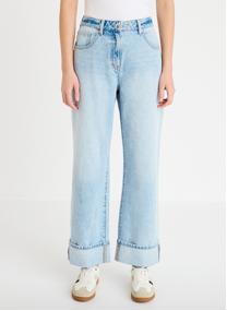 Jeans droit ISTANO-TURN femme blanc