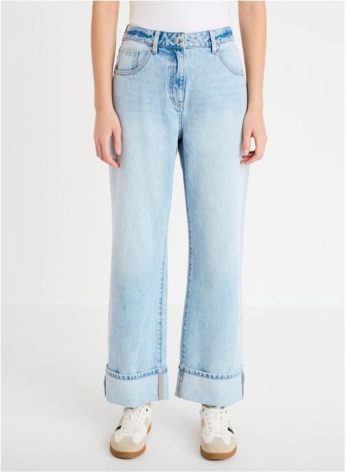 Cache Cache Jeans droit ISTANO-TURN femme bleu