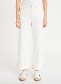 Jeans droit ISTANO-TURN femme blanc