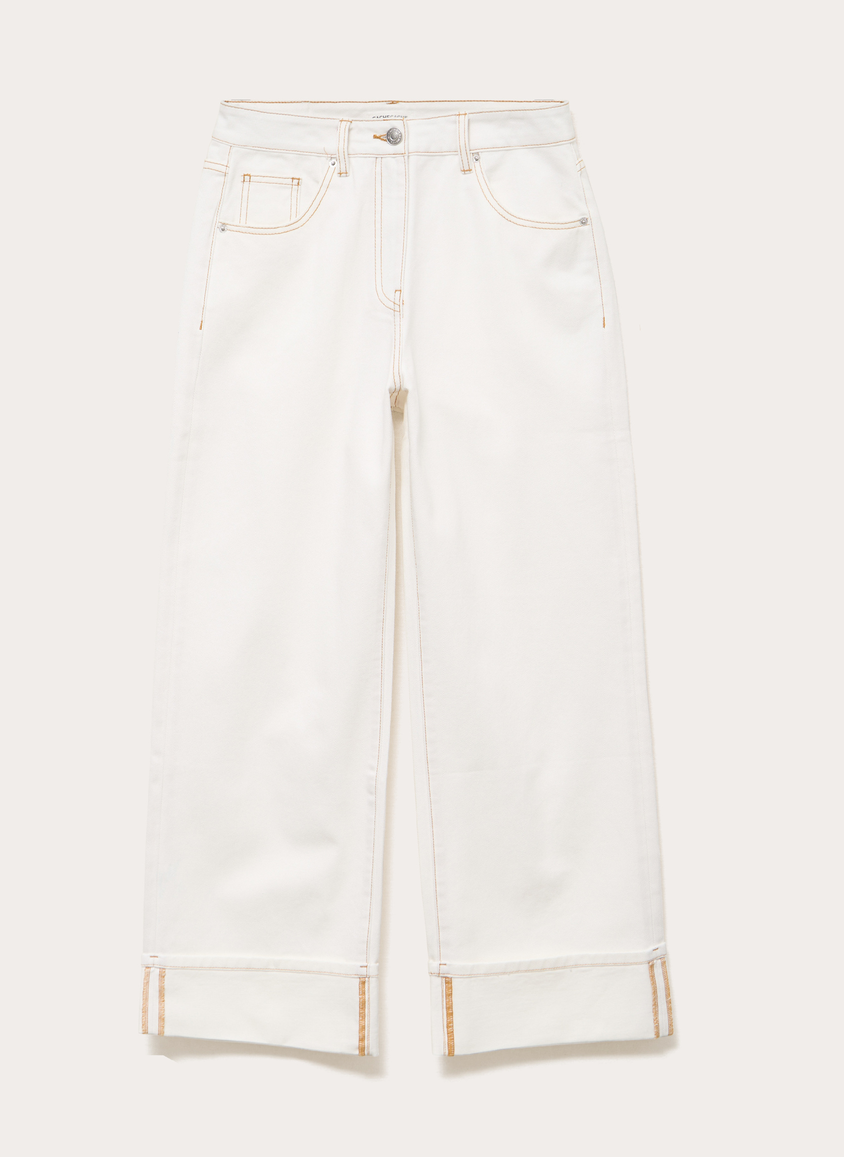 Jeans droit ISTANO-TURN femme blanc Cache Cache Jeans droit ISTANO-TURN femme blanc Blanc