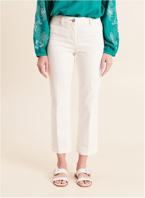 Bréal Jeans droit PEMEDINAS femme blanc