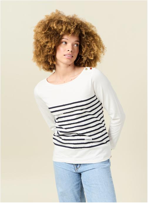 Bonobo Tee-shirts HAIKULONF femme blanc