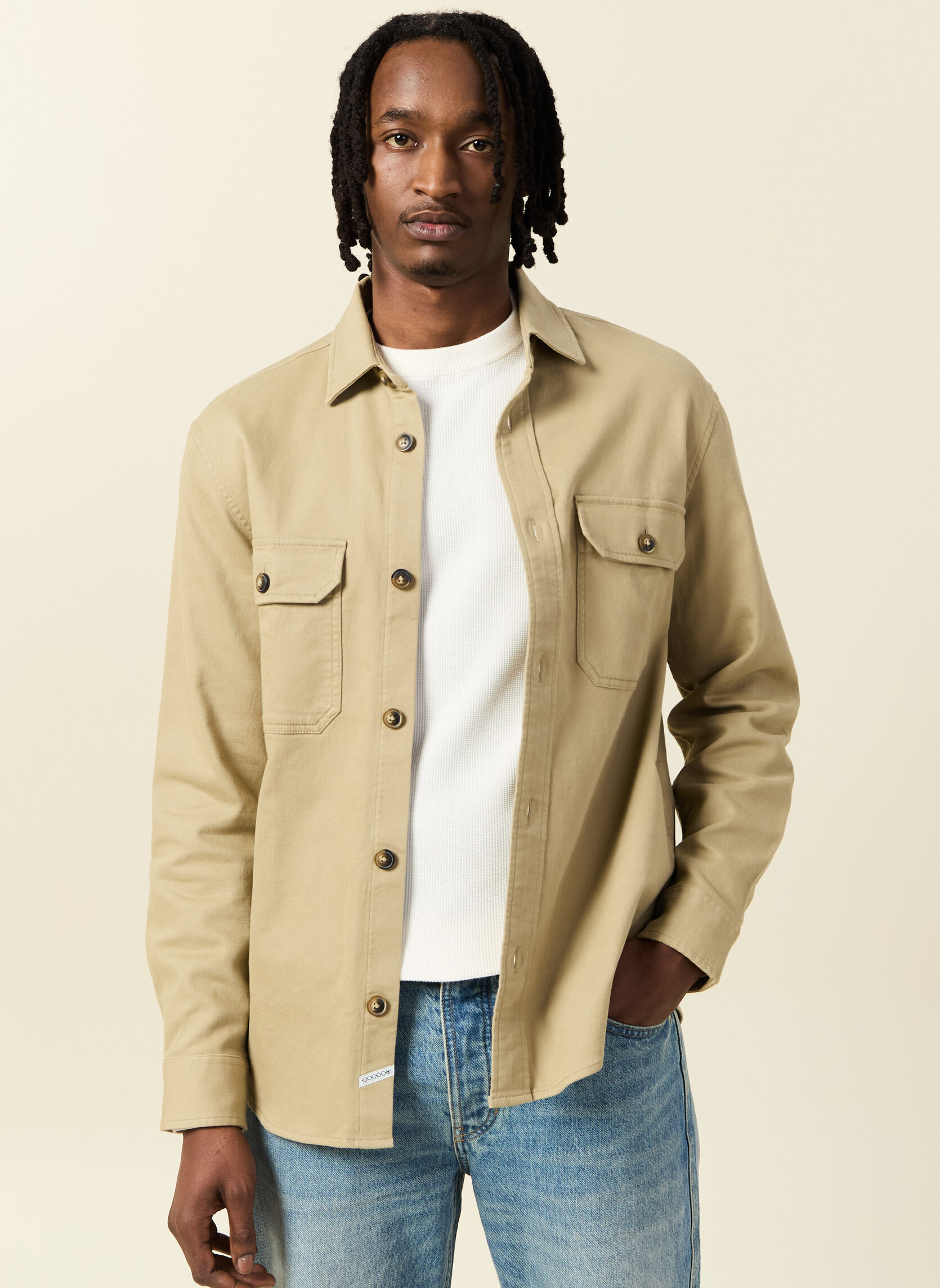 Chemises ESSURCHEM7H homme marron Bonobo Chemises ESSURCHEM7H homme marron Marron clair
