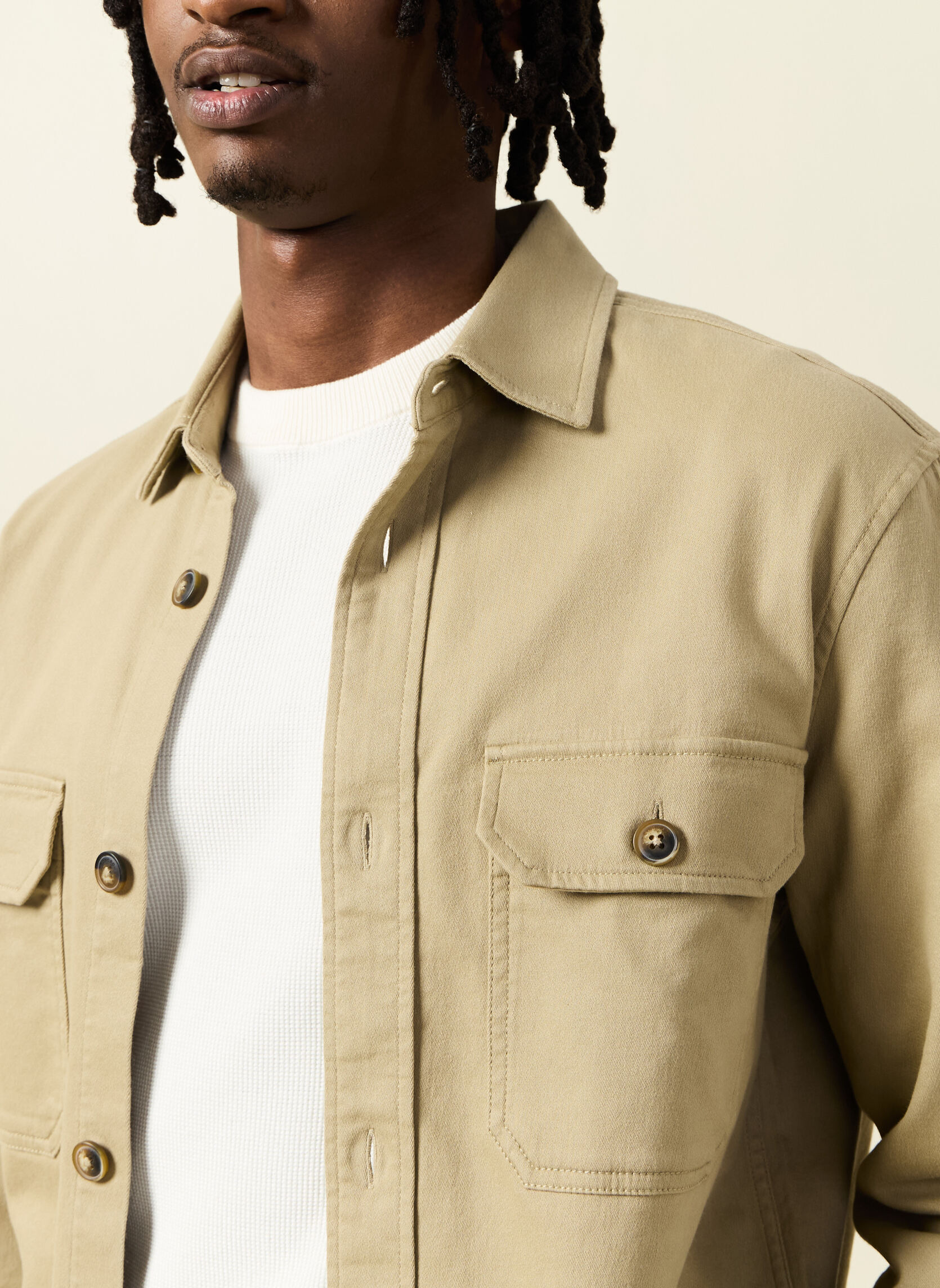 Chemises ESSURCHEM7H homme marron Bonobo Chemises ESSURCHEM7H homme marron Marron clair