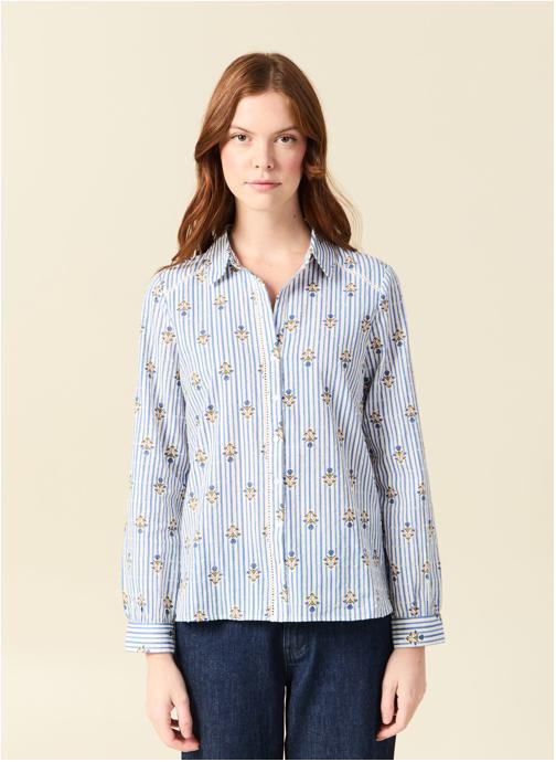 Bonobo Chemises PLUMTICHEMF femme bleu