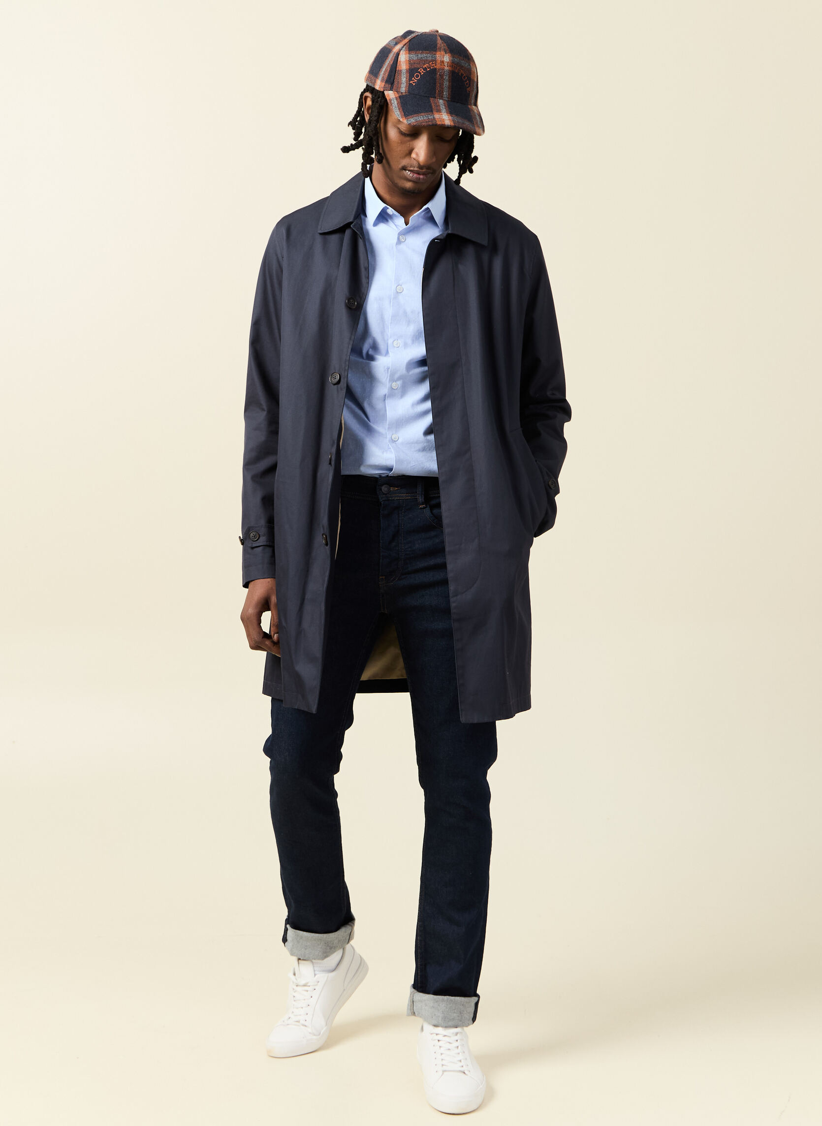 Chemises Chemises manches longues - FILAOPSLIMH homme bleu Bonobo Chemises Chemises manches longues - FILAOPSLIMH homme bleu Bleu