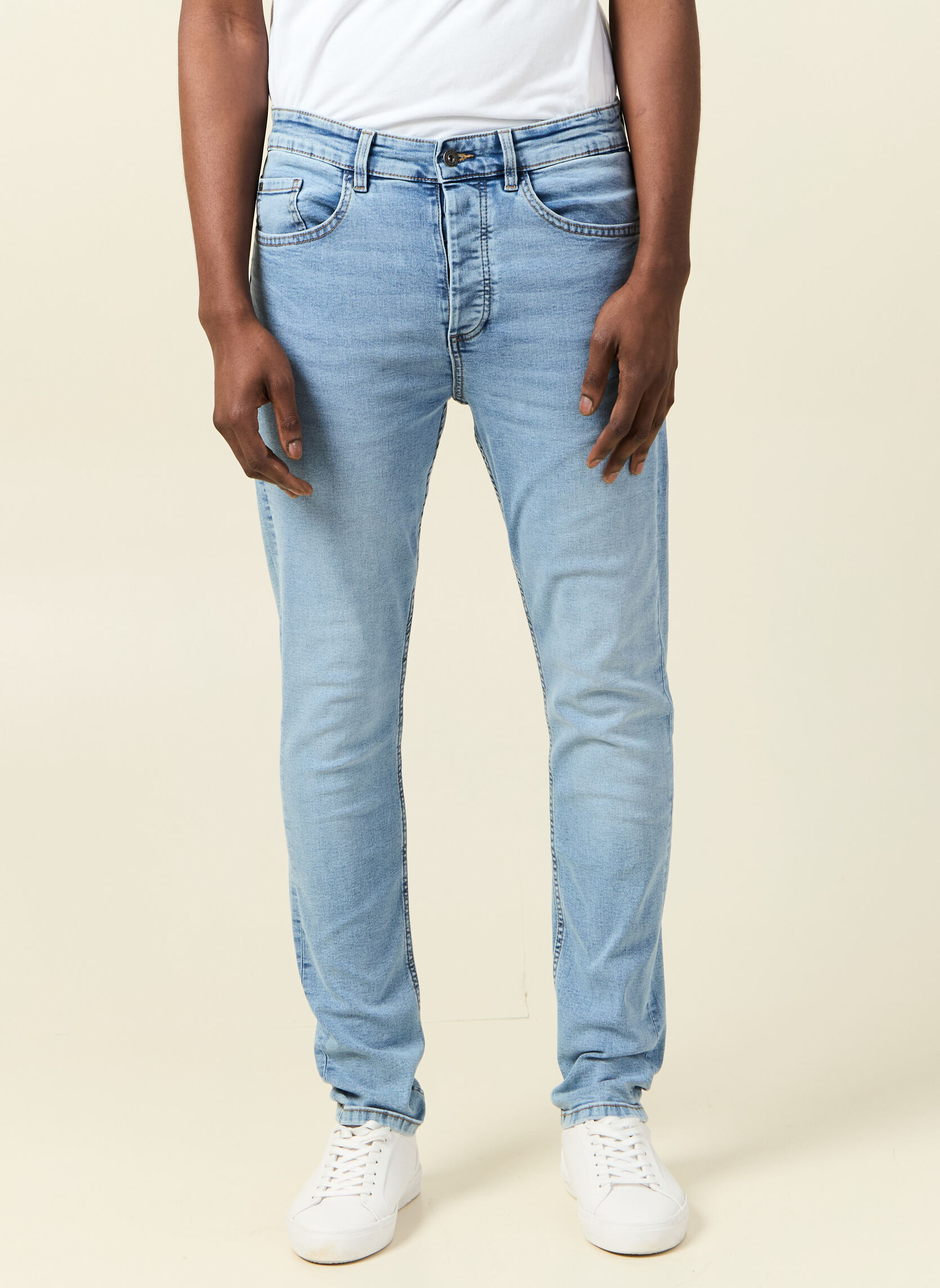 Jeans droit SOHO-BASIK25 homme bleu Bonobo Jeans droit SOHO-BASIK25 homme bleu Bleu clair
