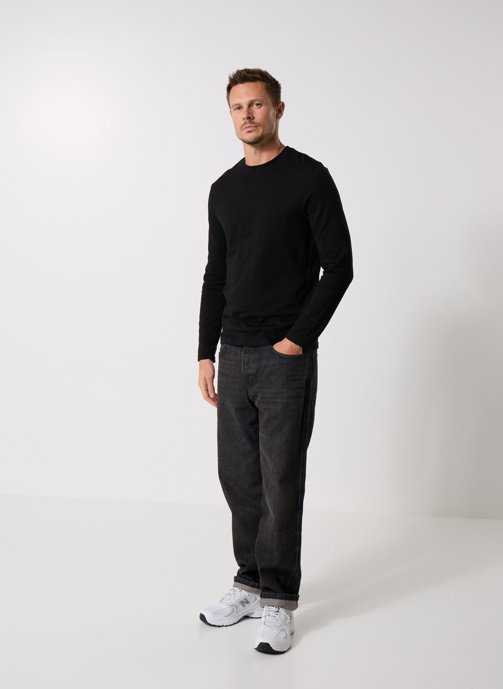 Tee-shirts manches longues TARUNI homme noir MADE BY Tee-shirts manches longues TARUNI homme noir Z*NOIR
