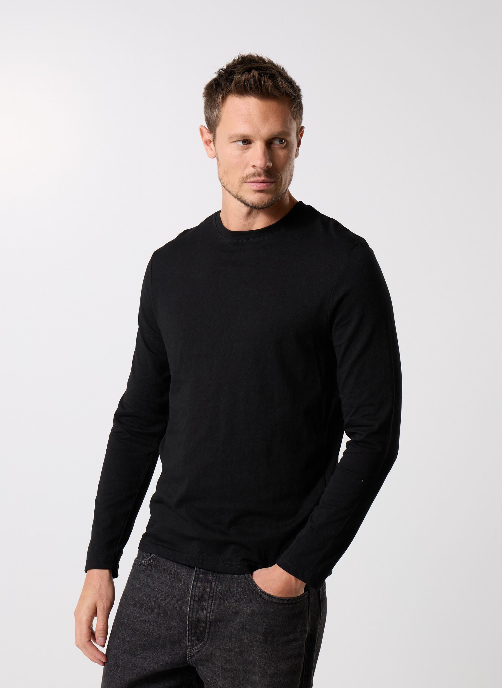 Tee-shirts manches longues TARUNI homme noir MADE BY Tee-shirts manches longues TARUNI homme noir Z*NOIR