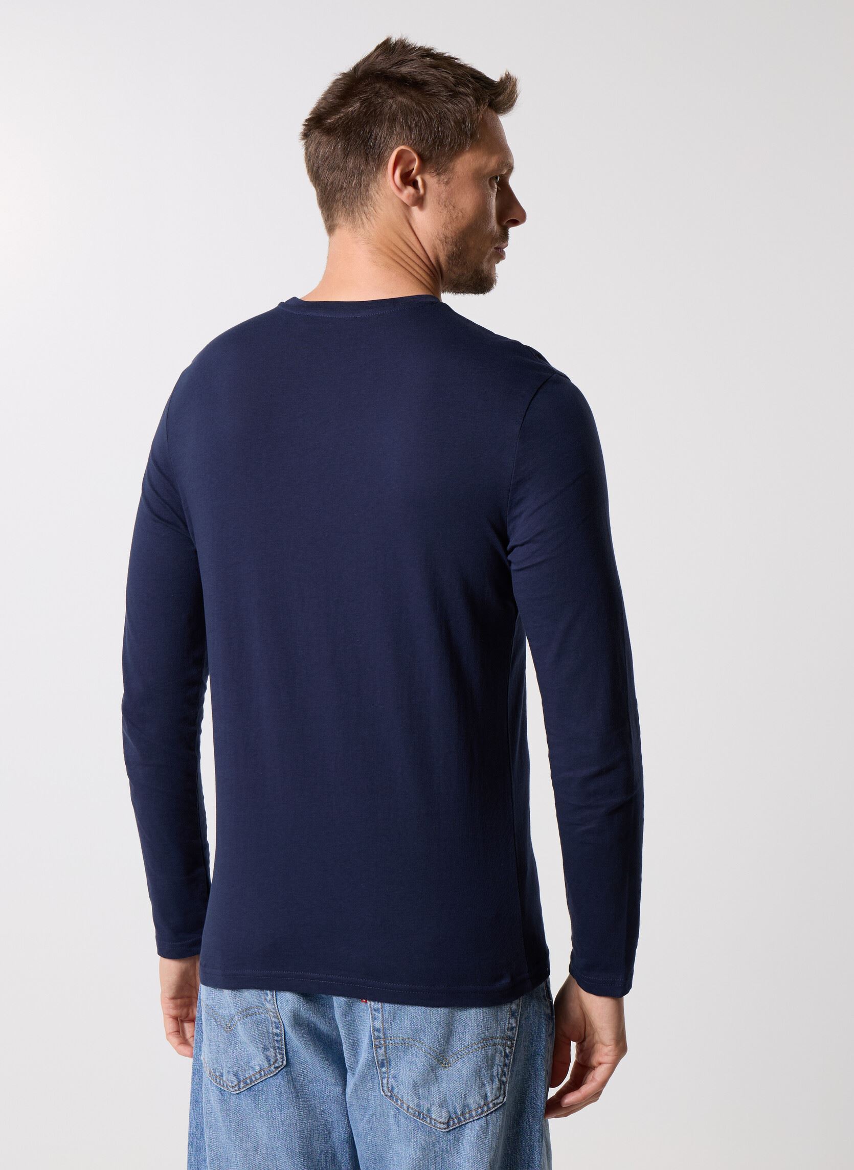 Langarm-T-Shirts TARUNI herren blau MADE BY Langarm-T-Shirts TARUNI herren blau Z**MARINE