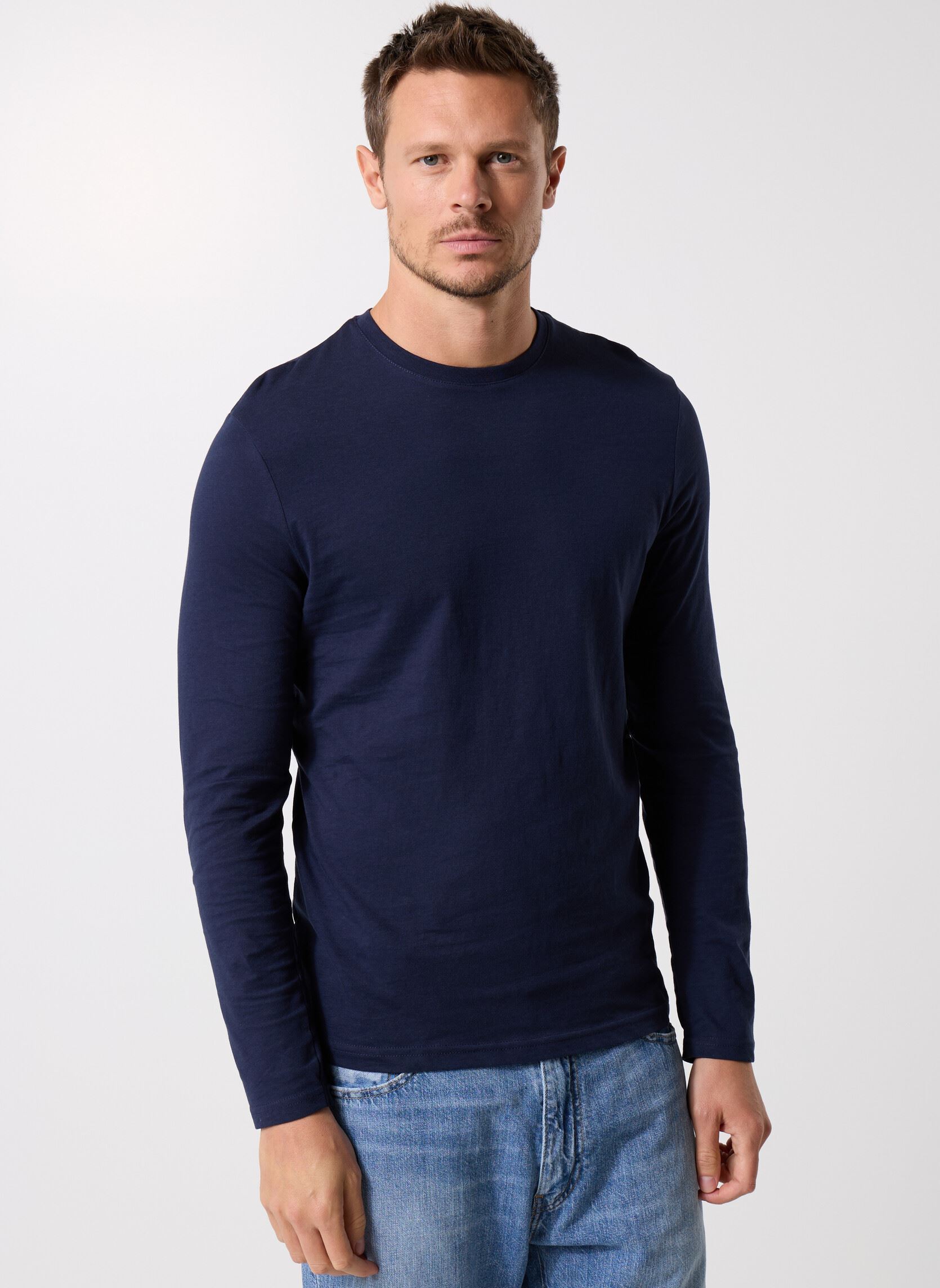 Langarm-T-Shirts TARUNI herren blau MADE BY Langarm-T-Shirts TARUNI herren blau Z**MARINE