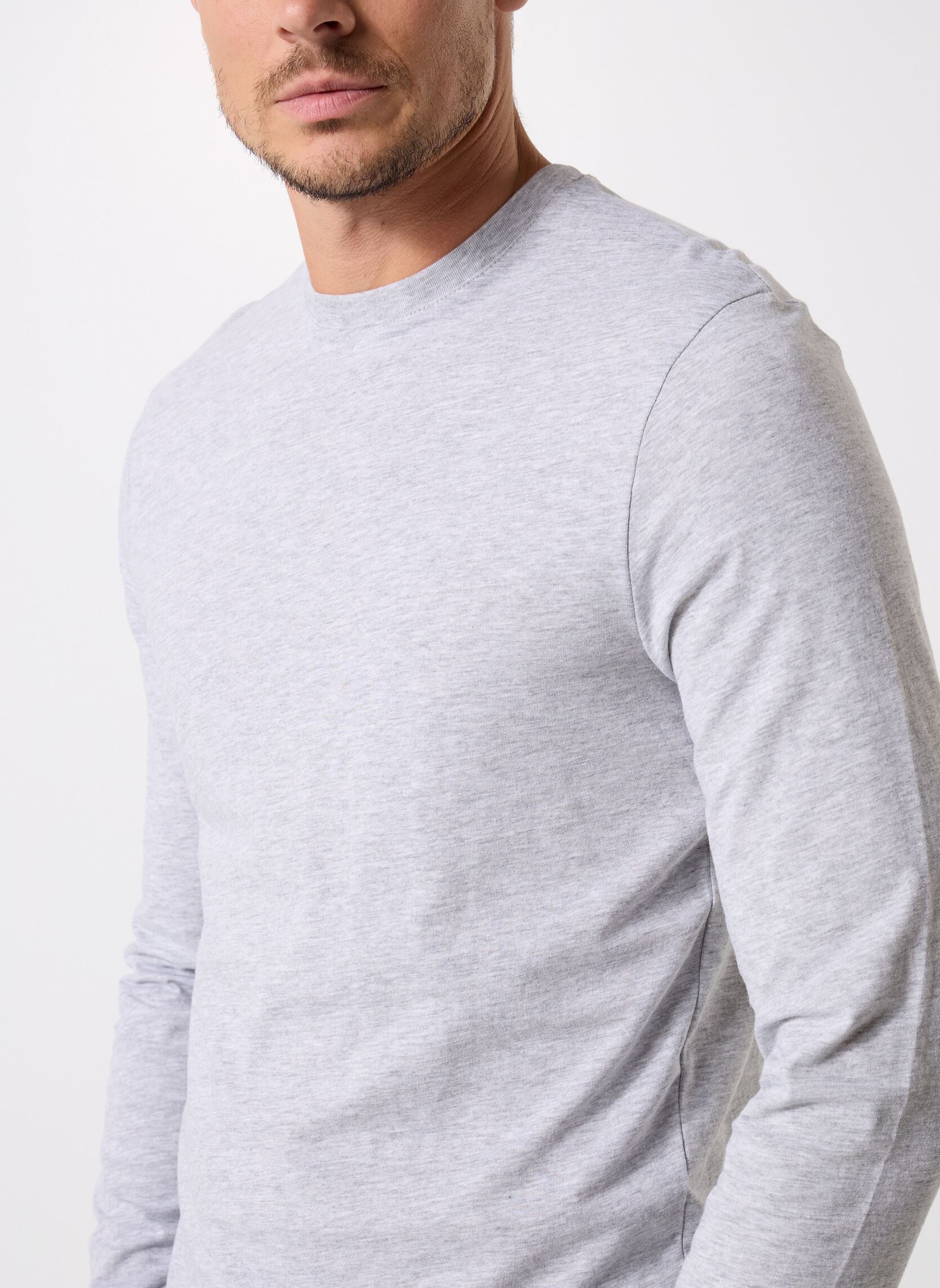T-shirt a maniche lunghe TARUNI uomo grigio MADE BY T-shirt a maniche lunghe TARUNI uomo grigio GRIS
