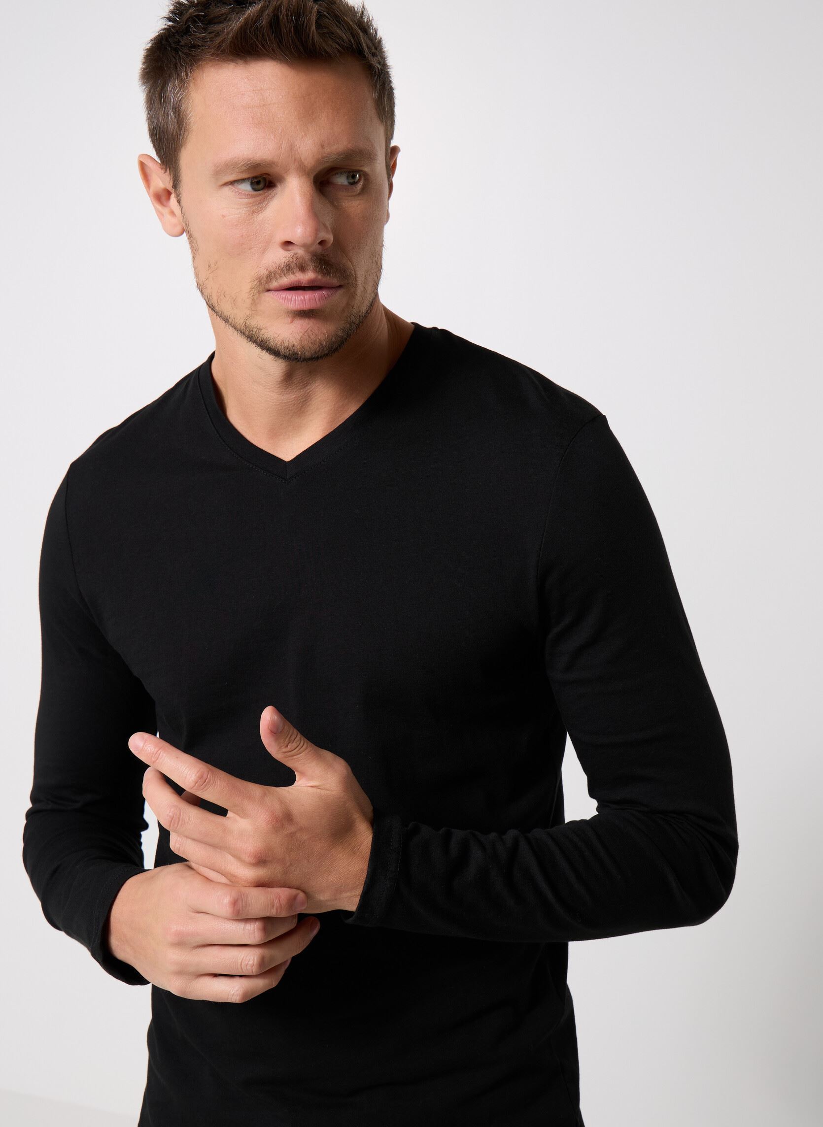 Tee-shirts manches longues TARNOVE homme noir MADE BY Tee-shirts manches longues TARNOVE homme noir NOIR