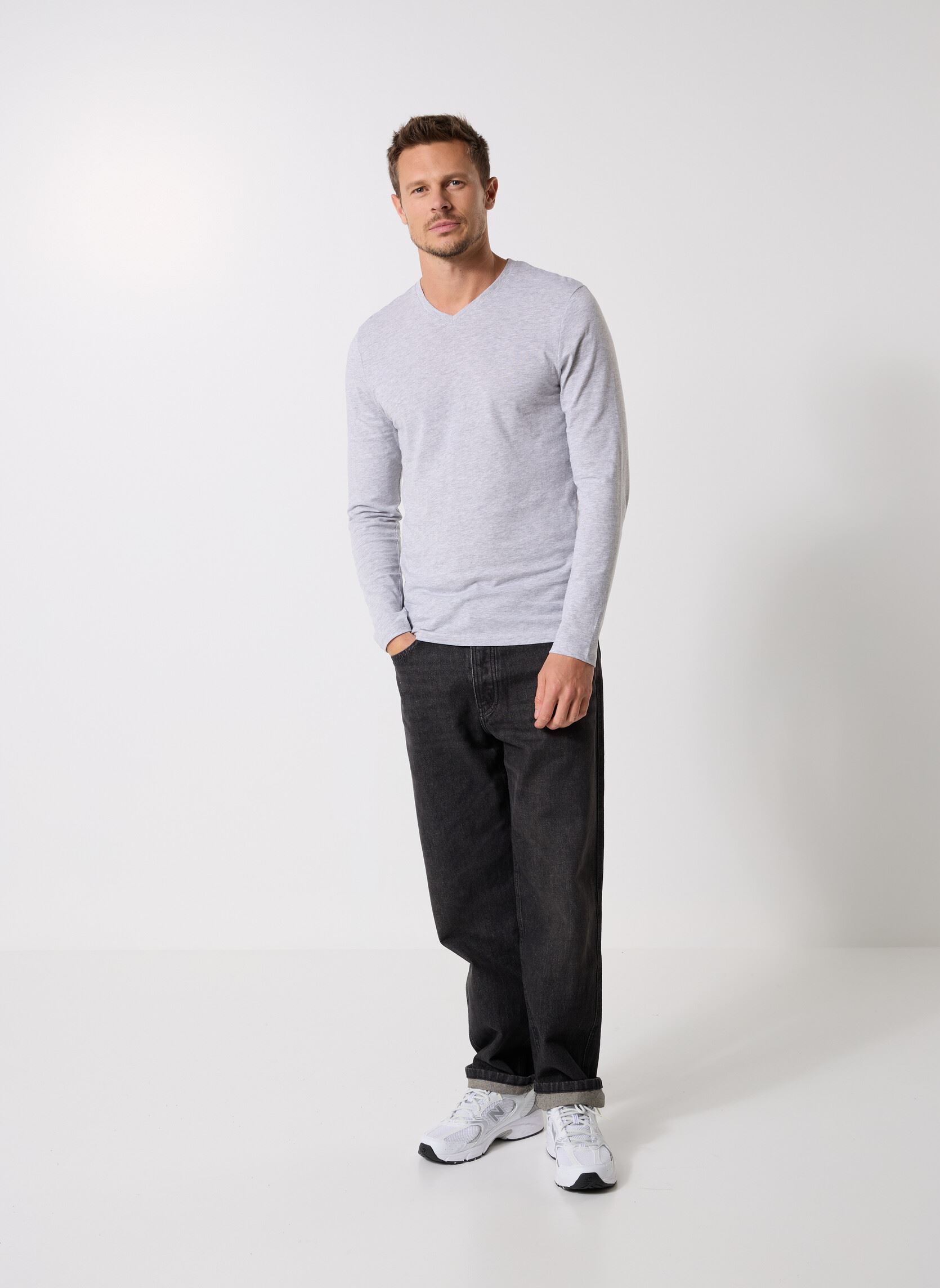 Tee-shirts manches longues TARNOVE homme gris MADE BY Tee-shirts manches longues TARNOVE homme gris GRIS
