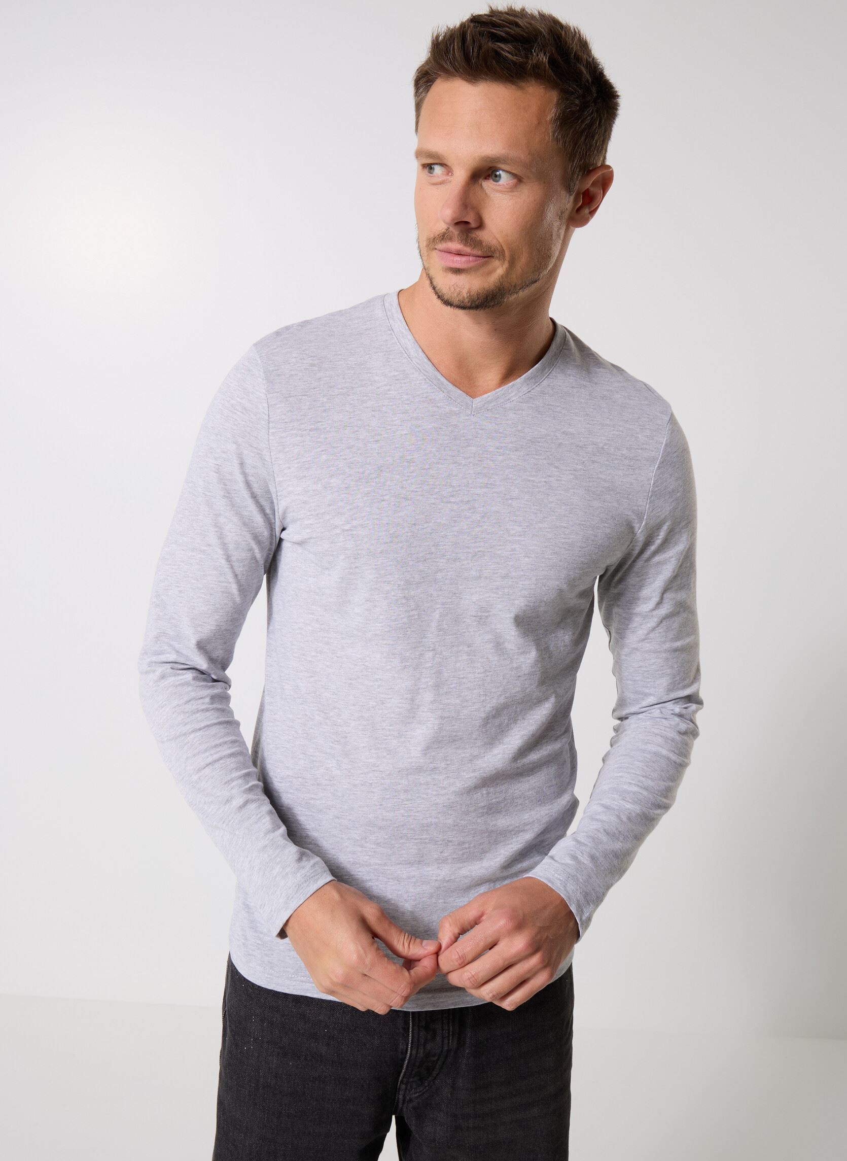 Tee-shirts manches longues TARNOVE homme gris MADE BY Tee-shirts manches longues TARNOVE homme gris GRIS